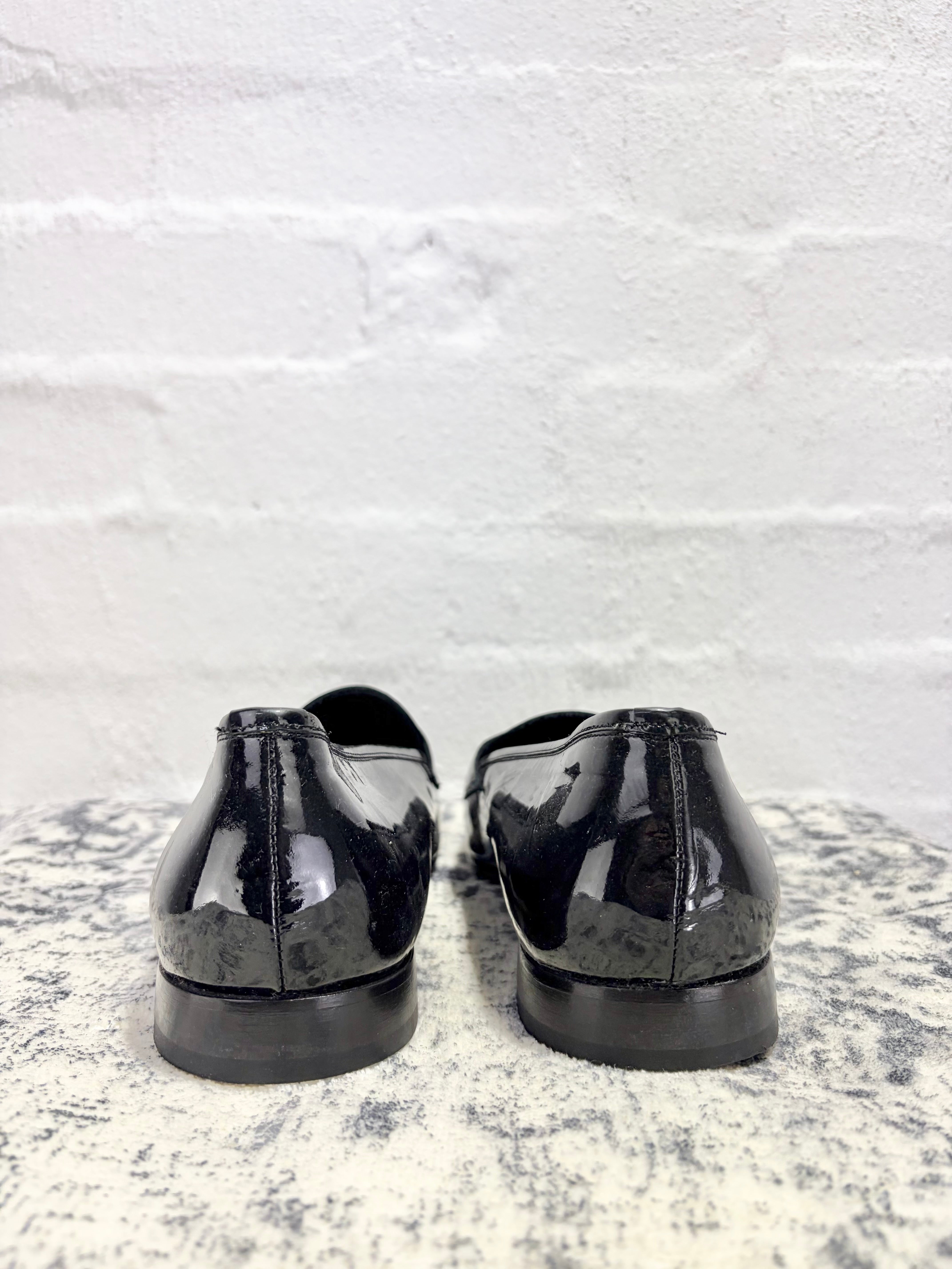 Alessandro Dell'Acqua Patent Black Loafer - EU42