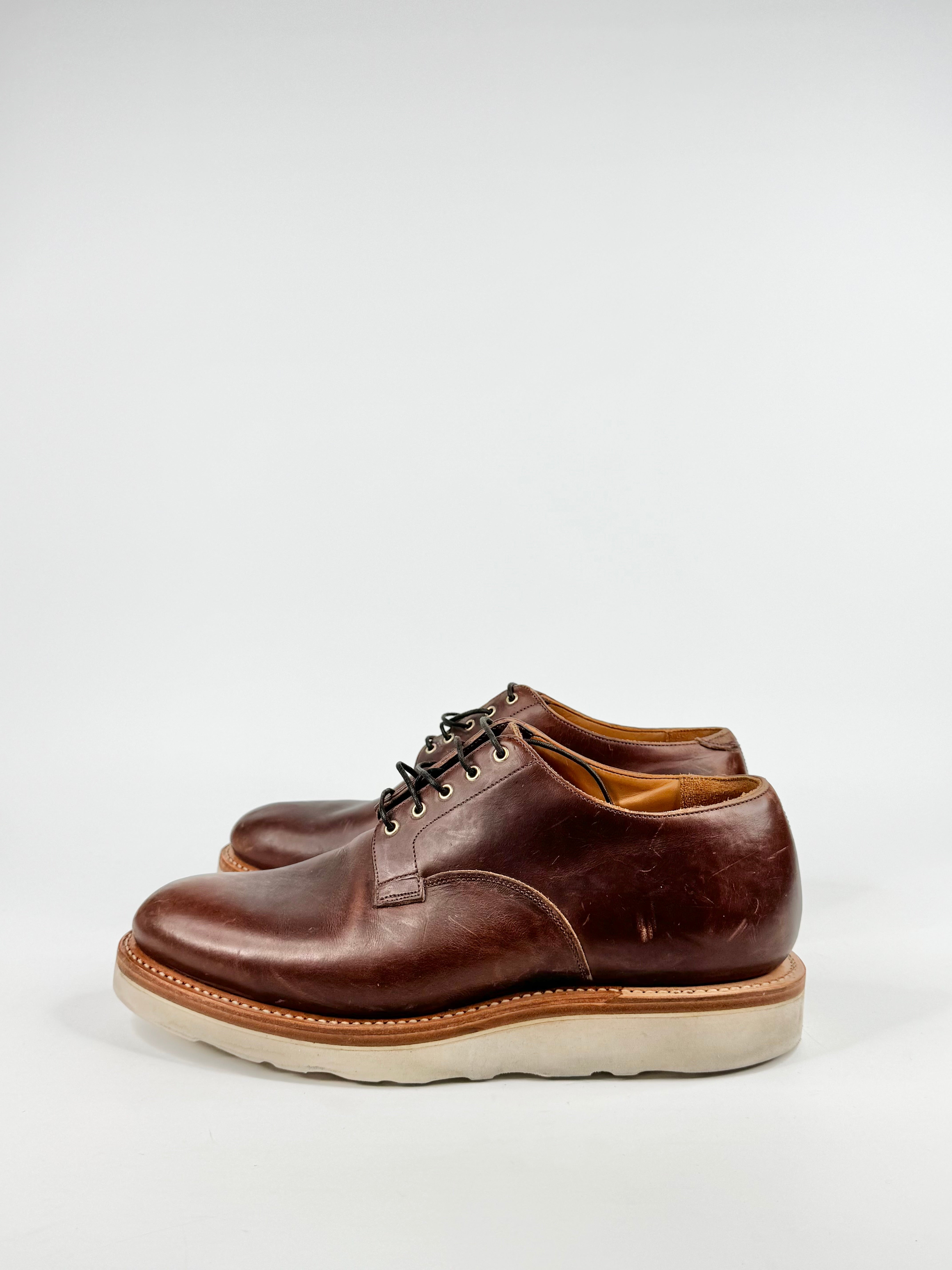 Viberg Deep Tan Handmade Lace Ups - EU45