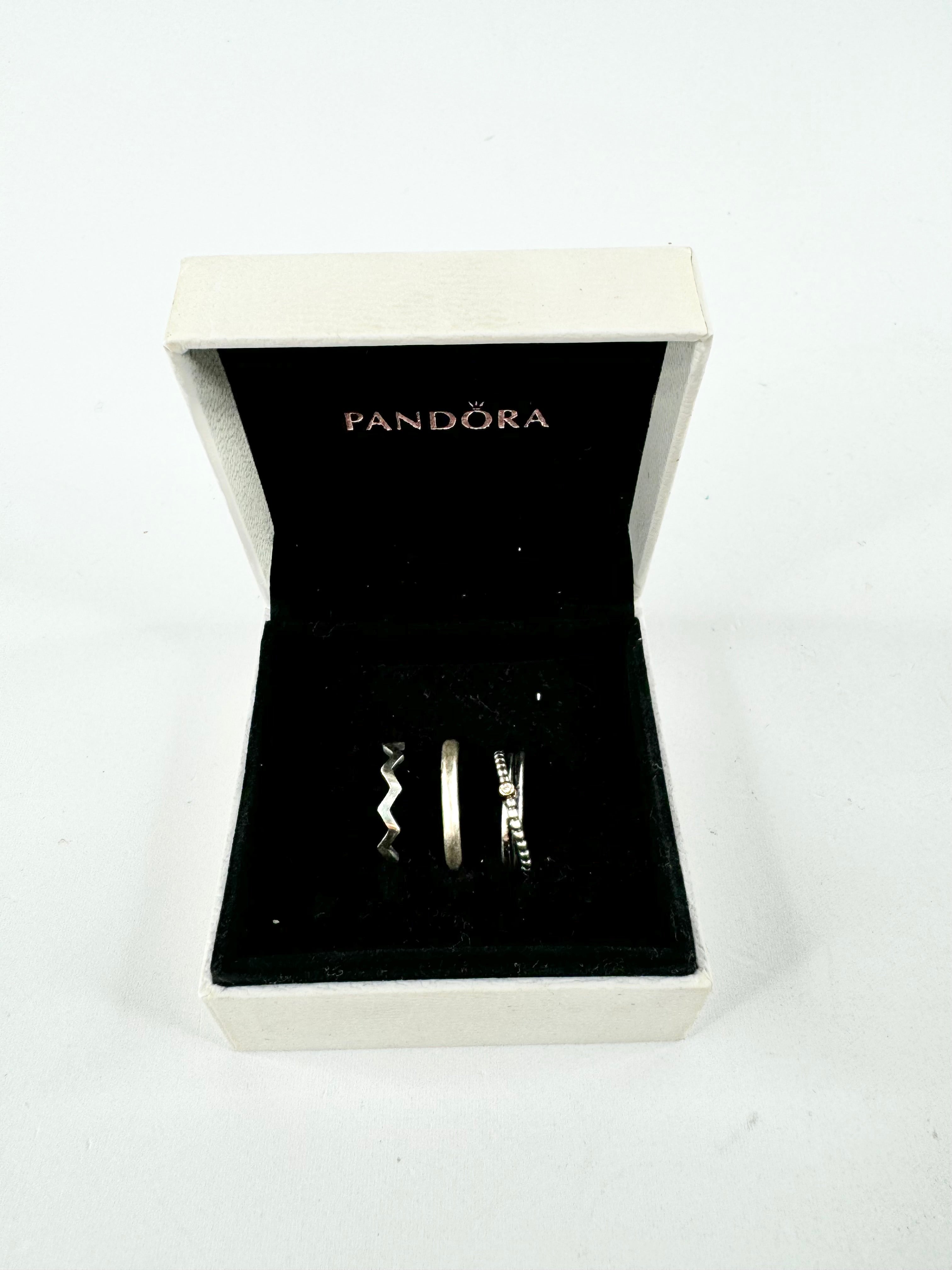 Pandora Star, Heart & Wrap Three Ring Set