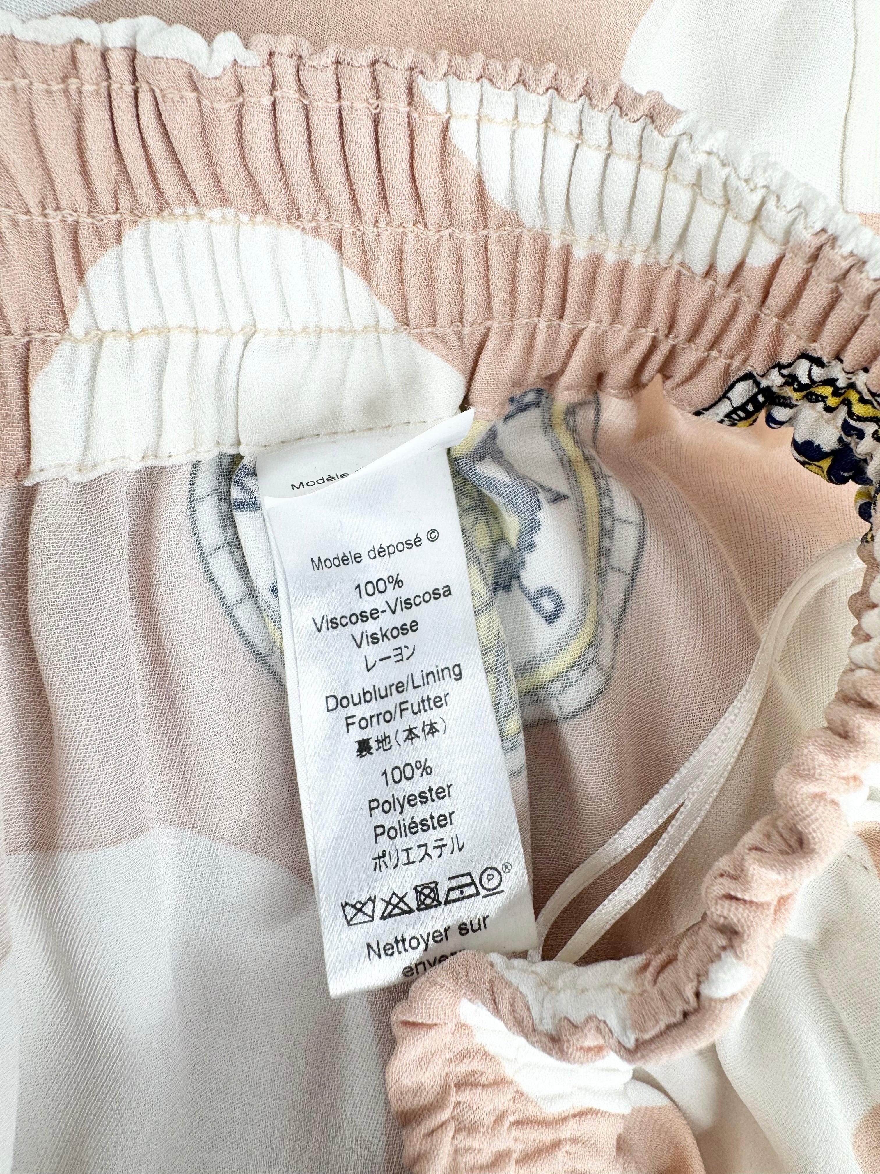 Kenzo Pale Peach & White Dot Slacks - AU10