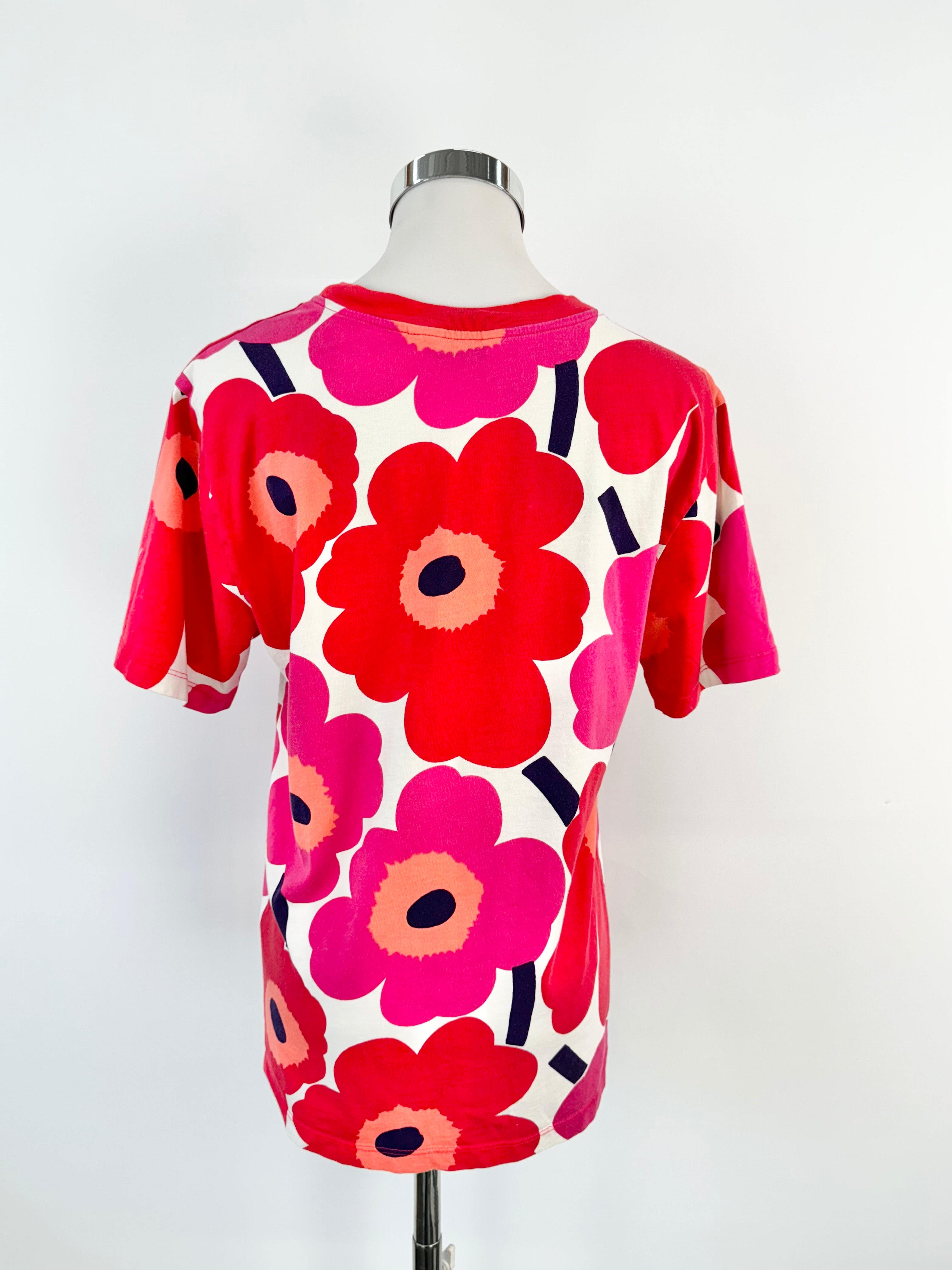 Marimekko Unikko Poppy Pattern T-Shirt - AU8/10
