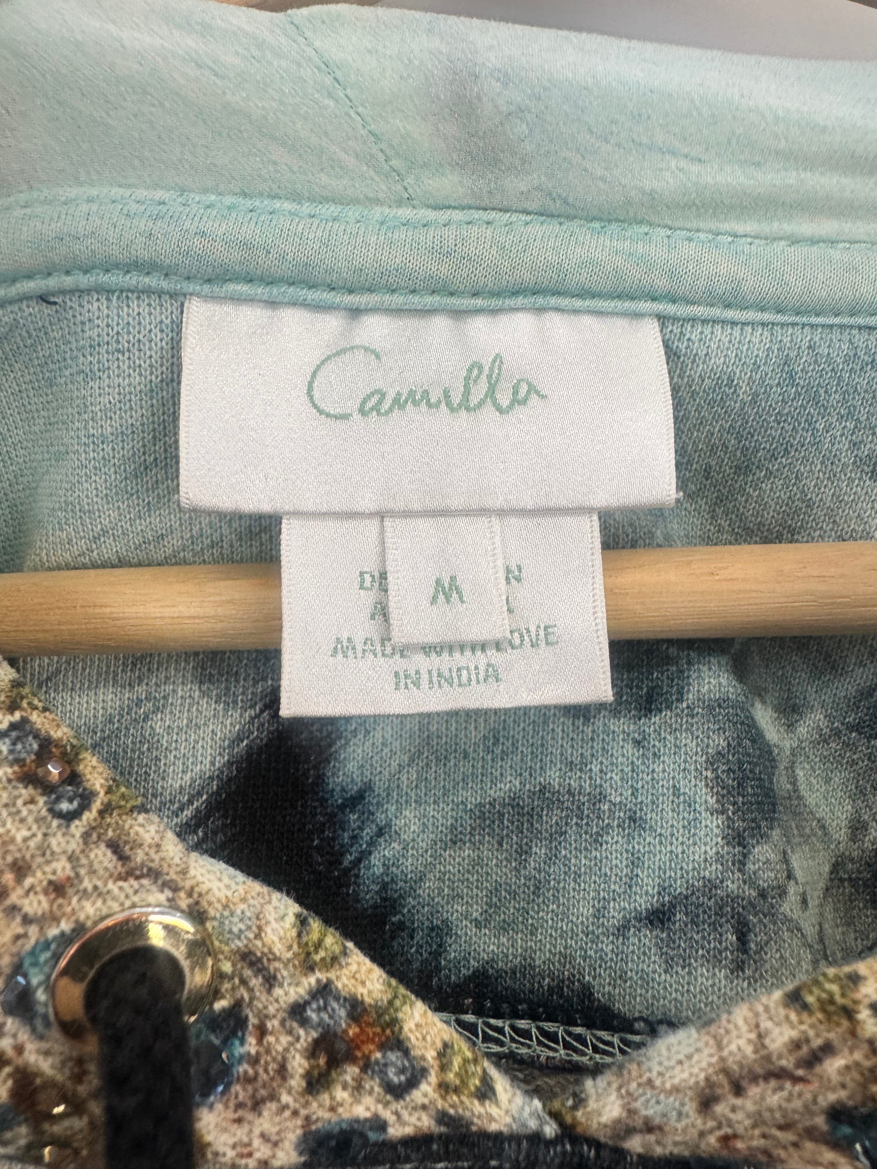 Camilla Reptile Scale Crystal Studded Hoodie - AU10/12