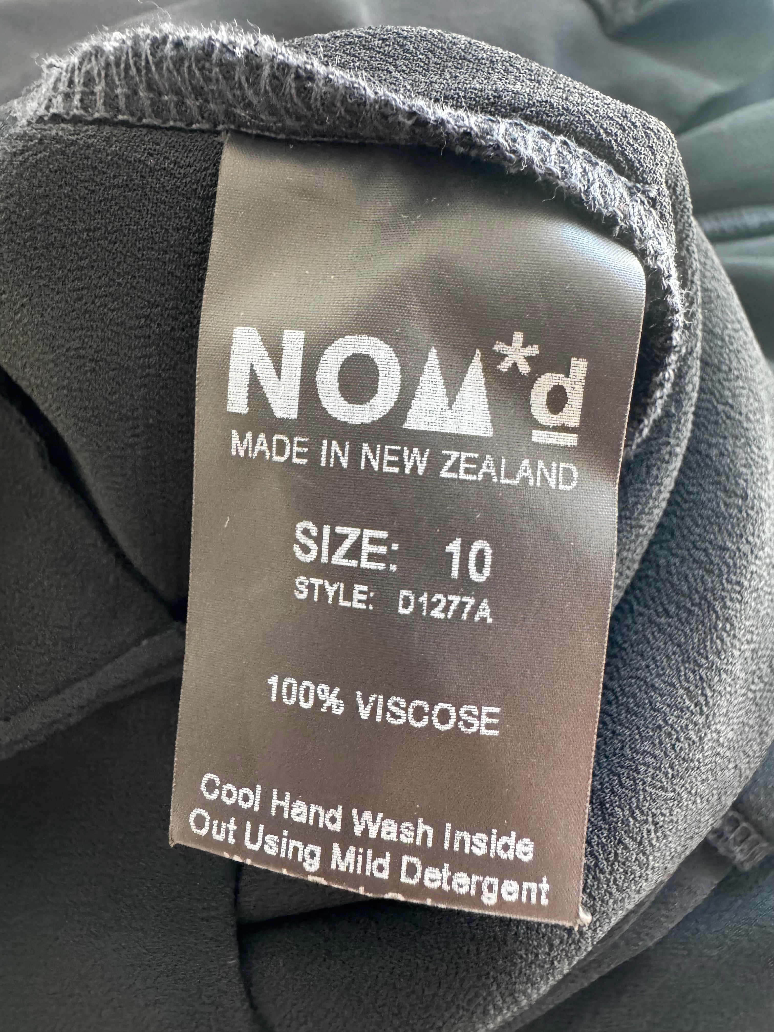 Nom*D Black Viscose Pinafore - AU10