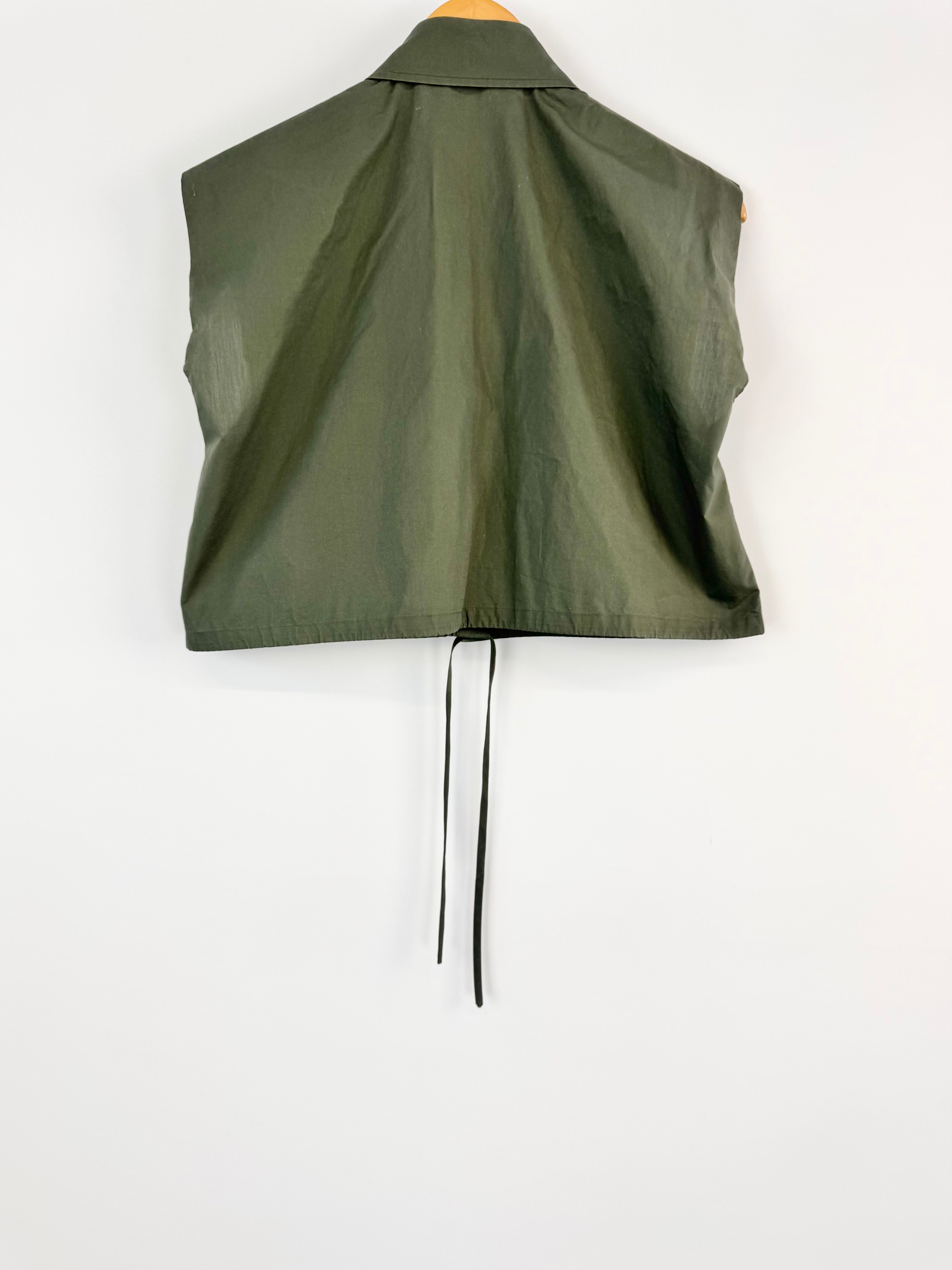 MFW Scanlan Theodore Drawstring Sleeveless Crop Top - AU12/14