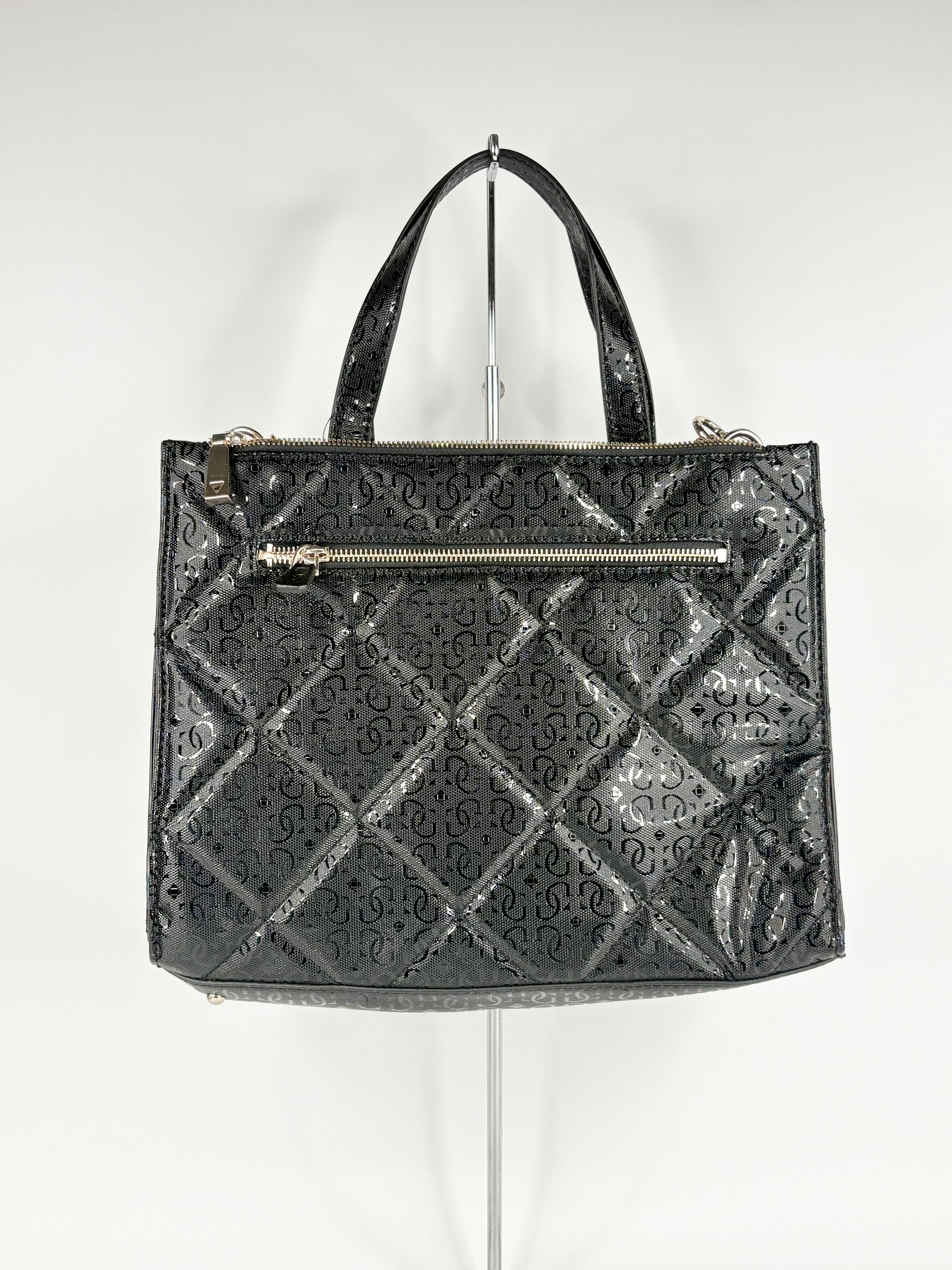 Guess Black PU Quilted 'Dilla' Handbag