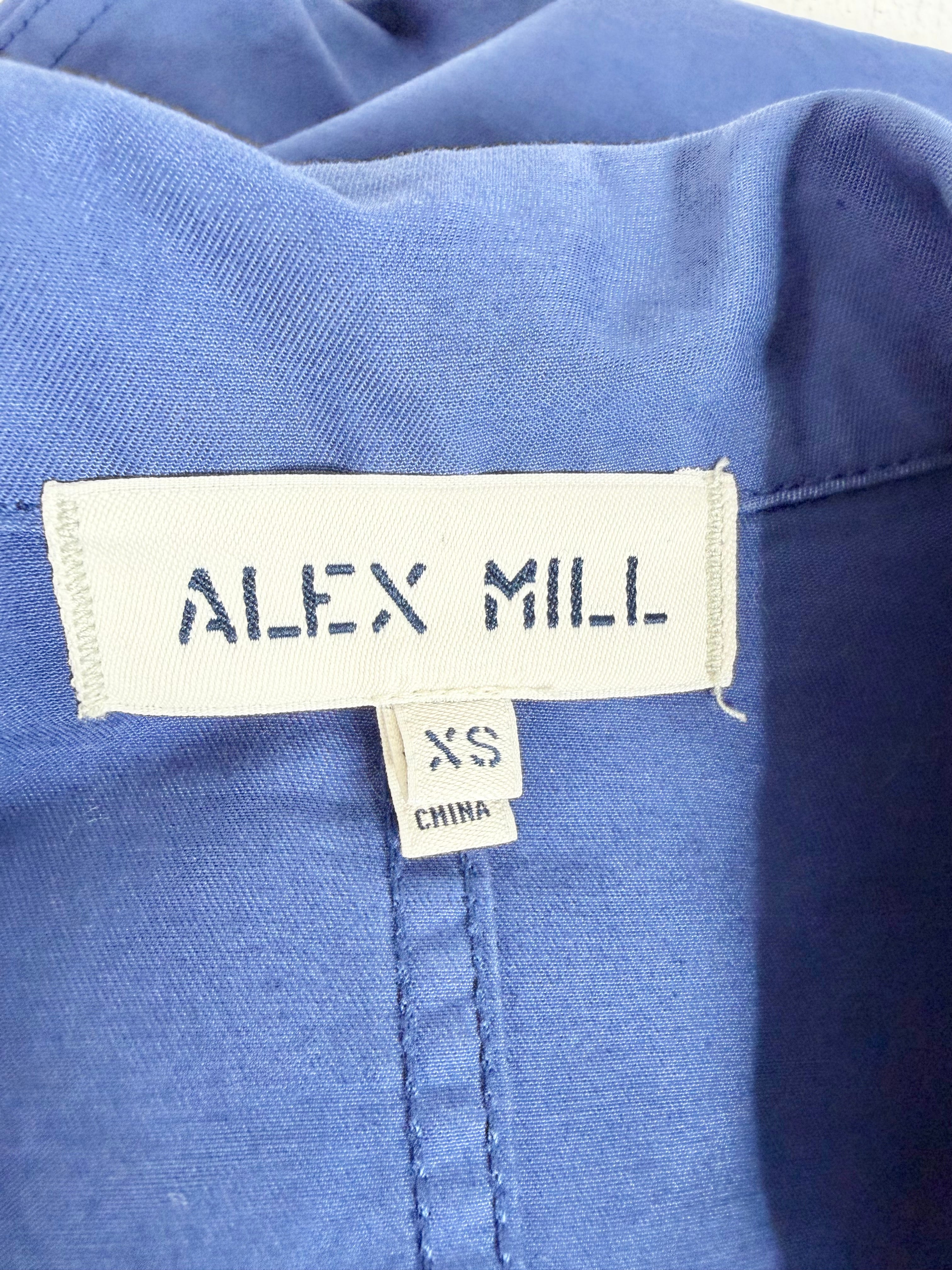 Alex Mills Violet Blue Long Work Jacket - AU6/8