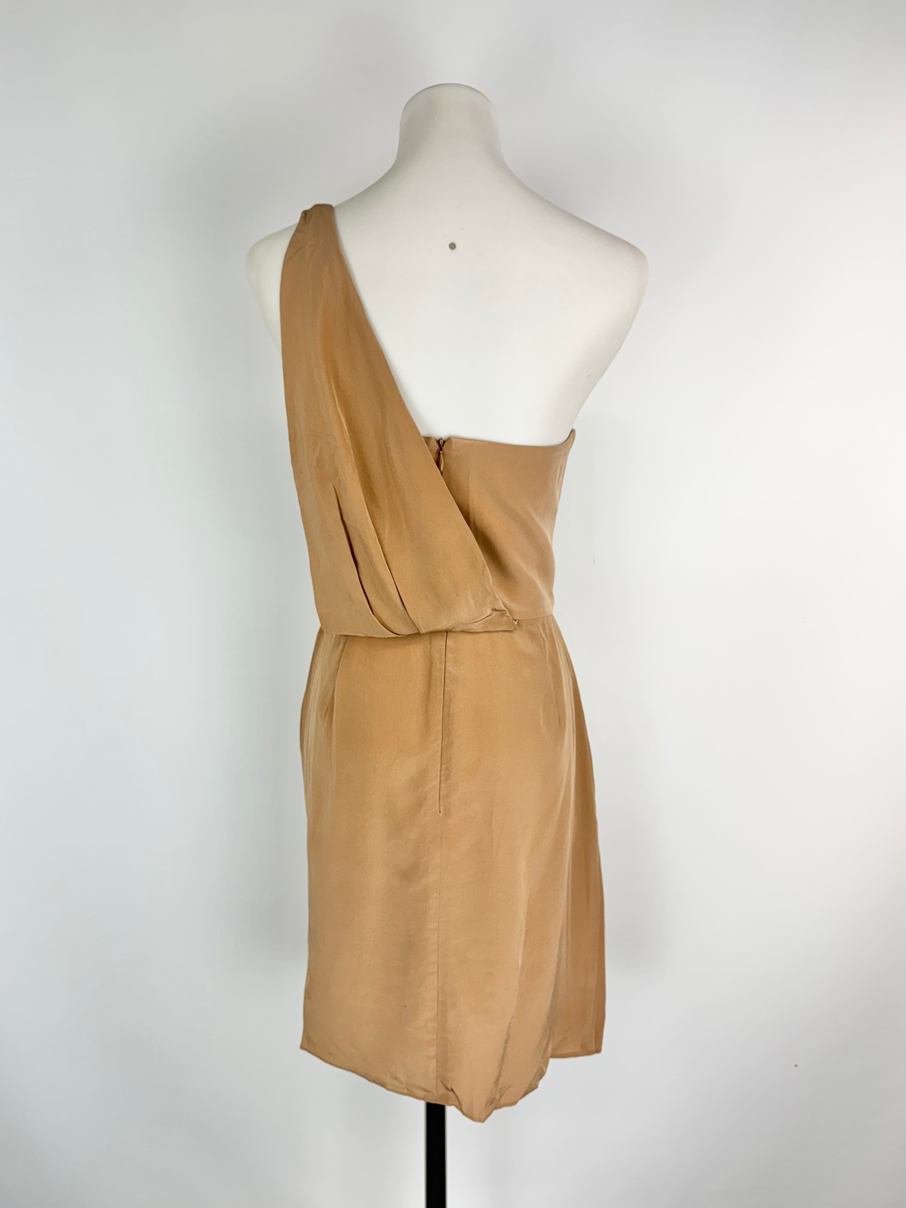 Zimmermann Fawn Silk Draped Mini Dress - AU10