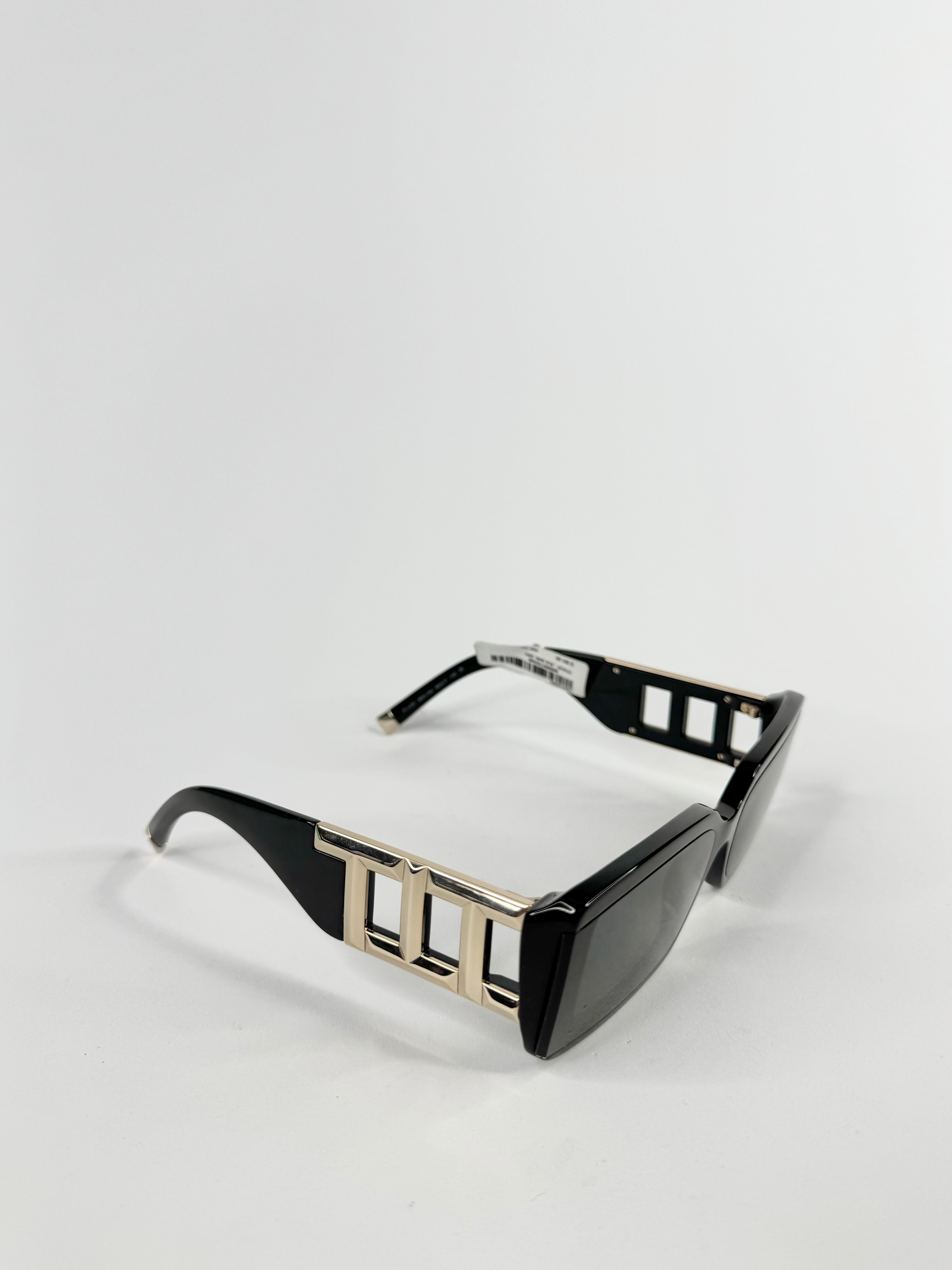 Tiffany & Co Black & Gold 'TF4197' Rectangular Sunglasses