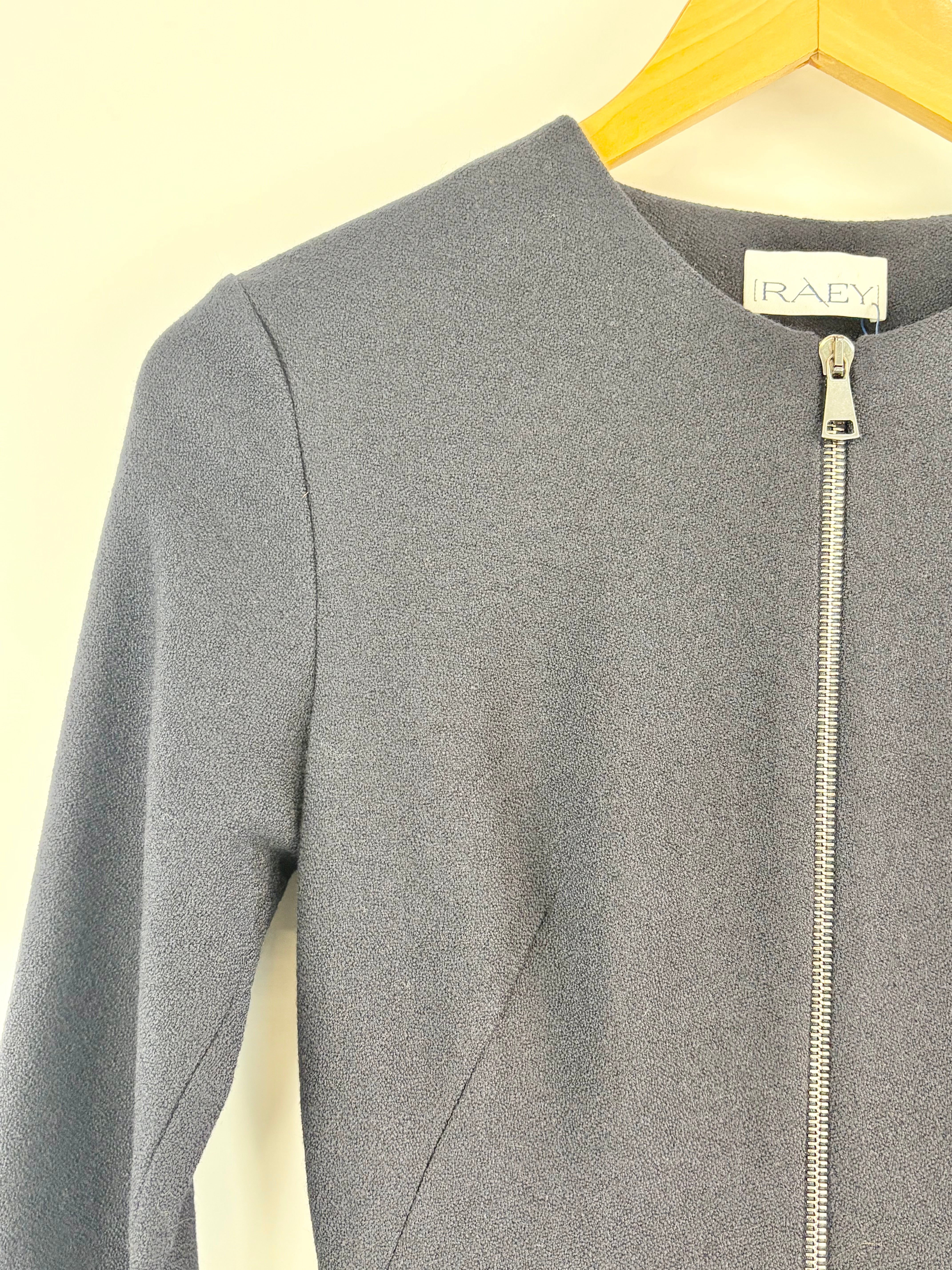 Raey Navy Blue Crepe 'Long Day' Column Dress - AU6