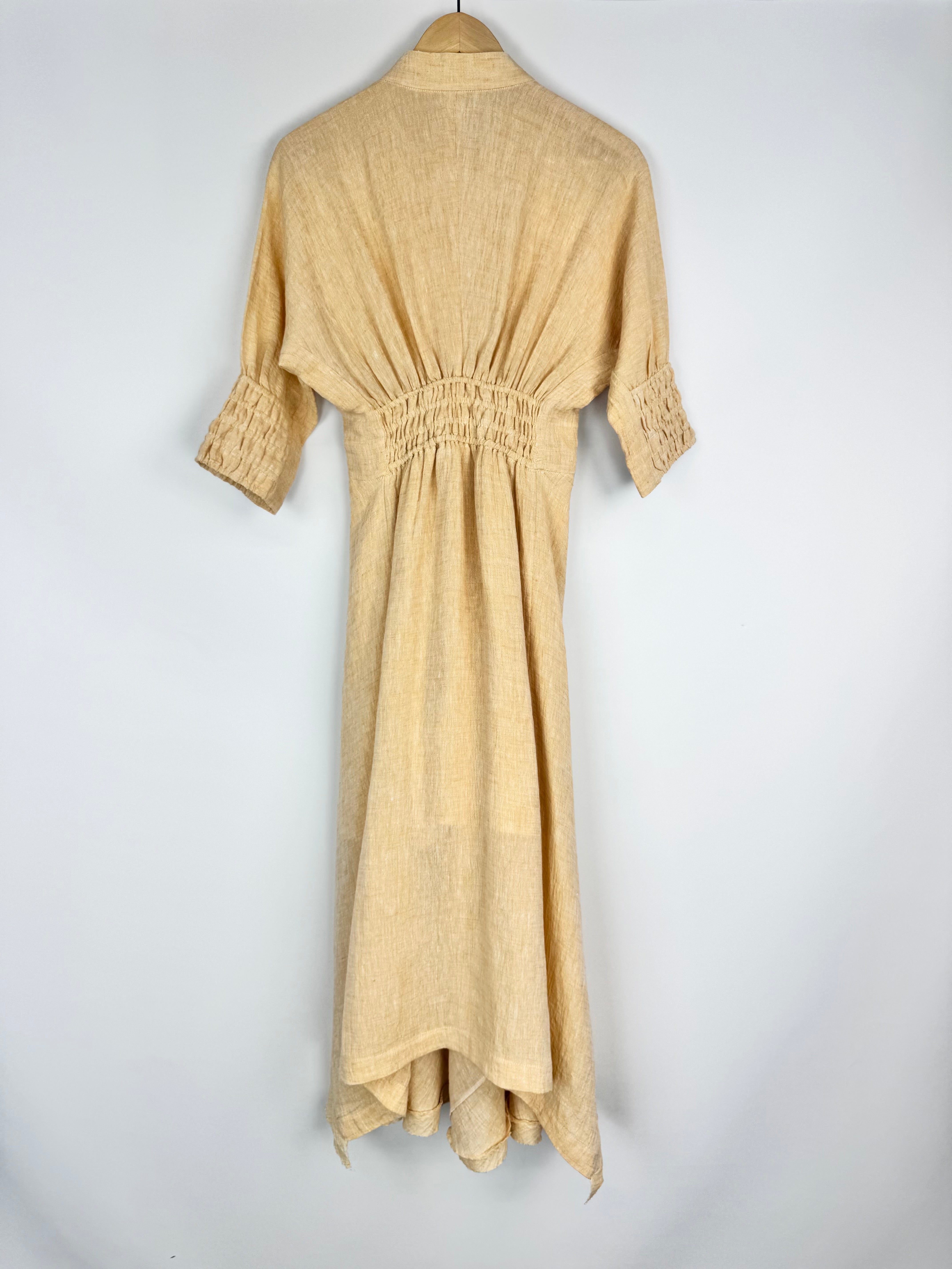 KitX Meringue Shirred Shirt Dress - AU6