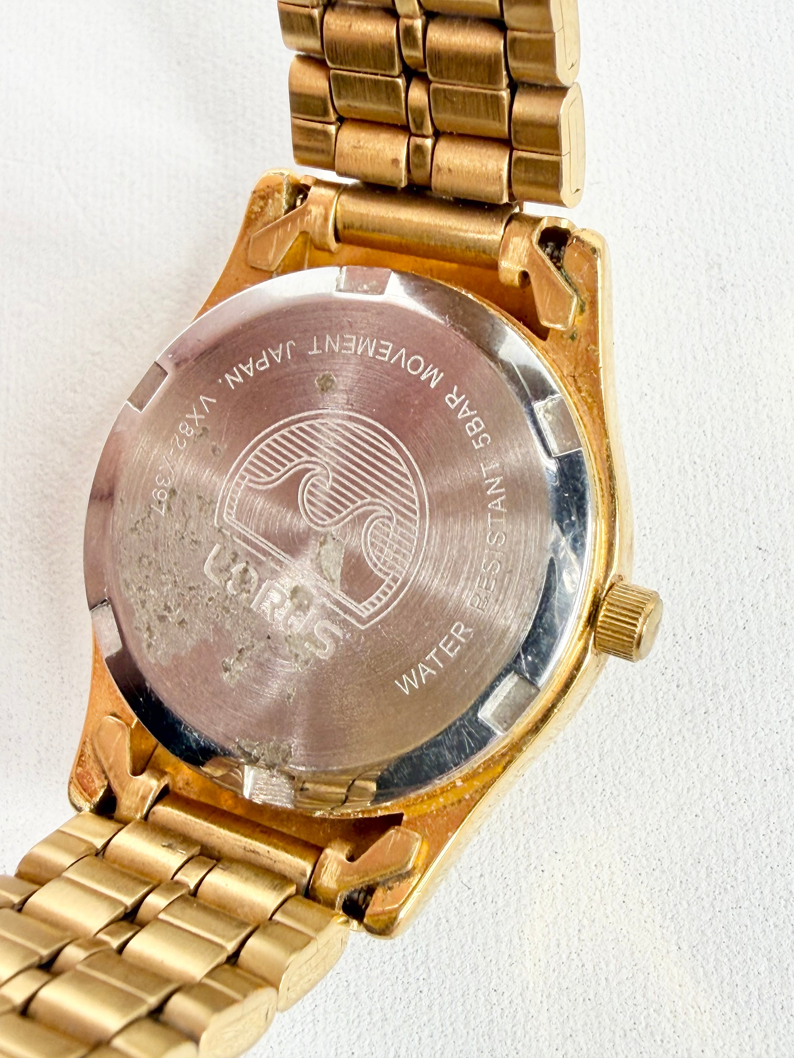 Lorus Gold Toned Japanese Movement Dress Watch