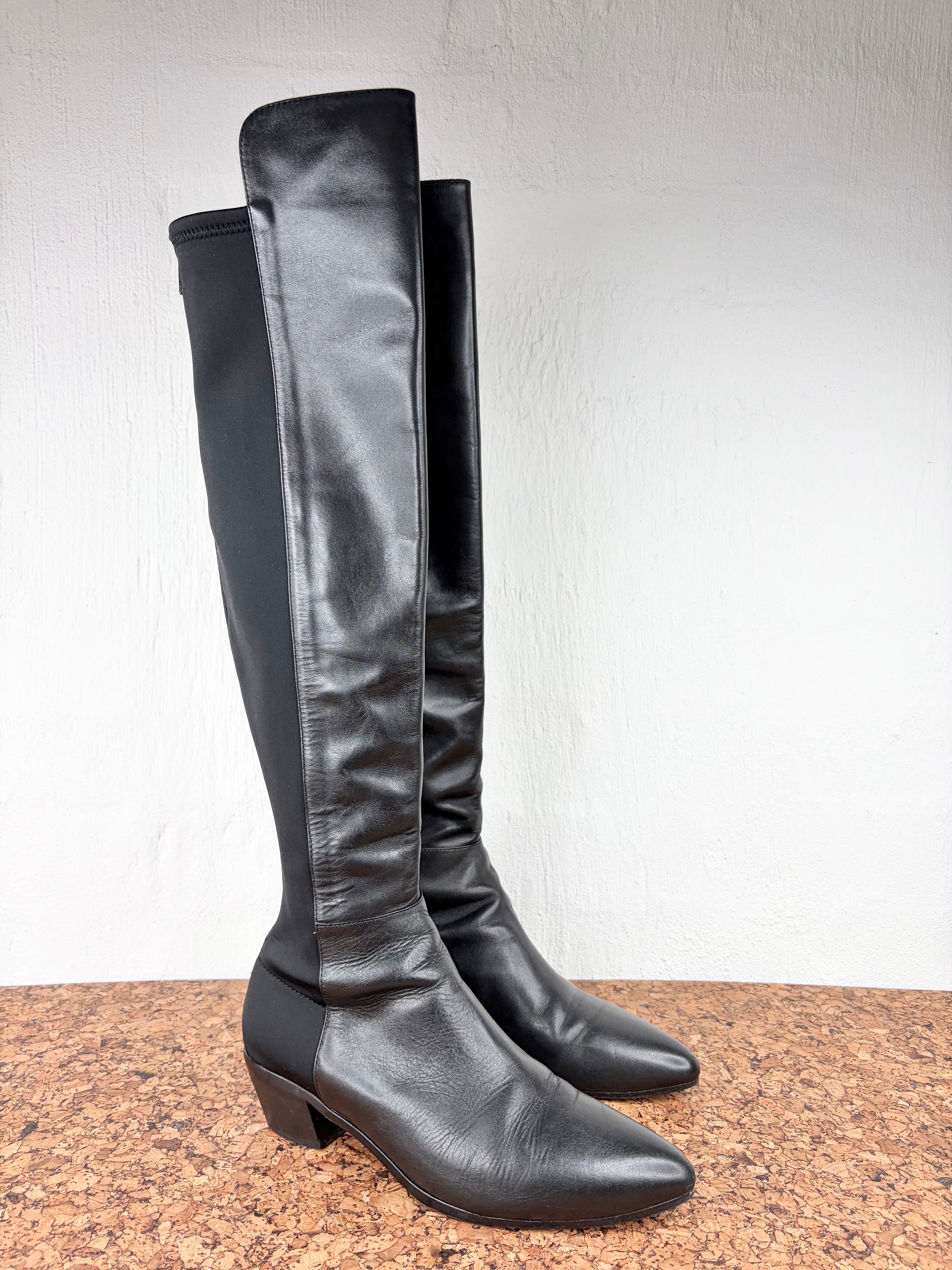 Bared Footwear Long Black Boot - EU40