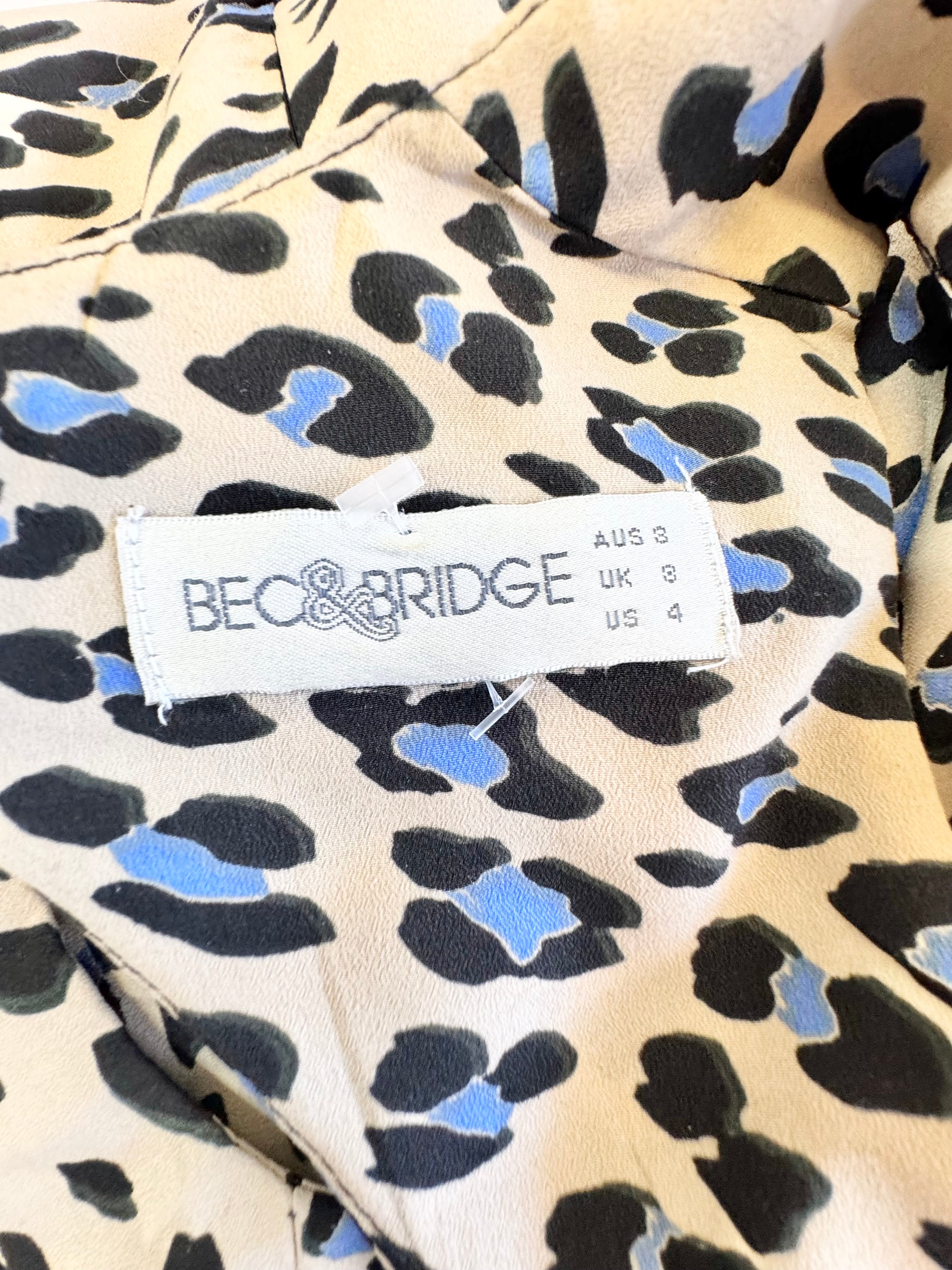 Bec & Bridge Leopard Print Skater Dress - AU8