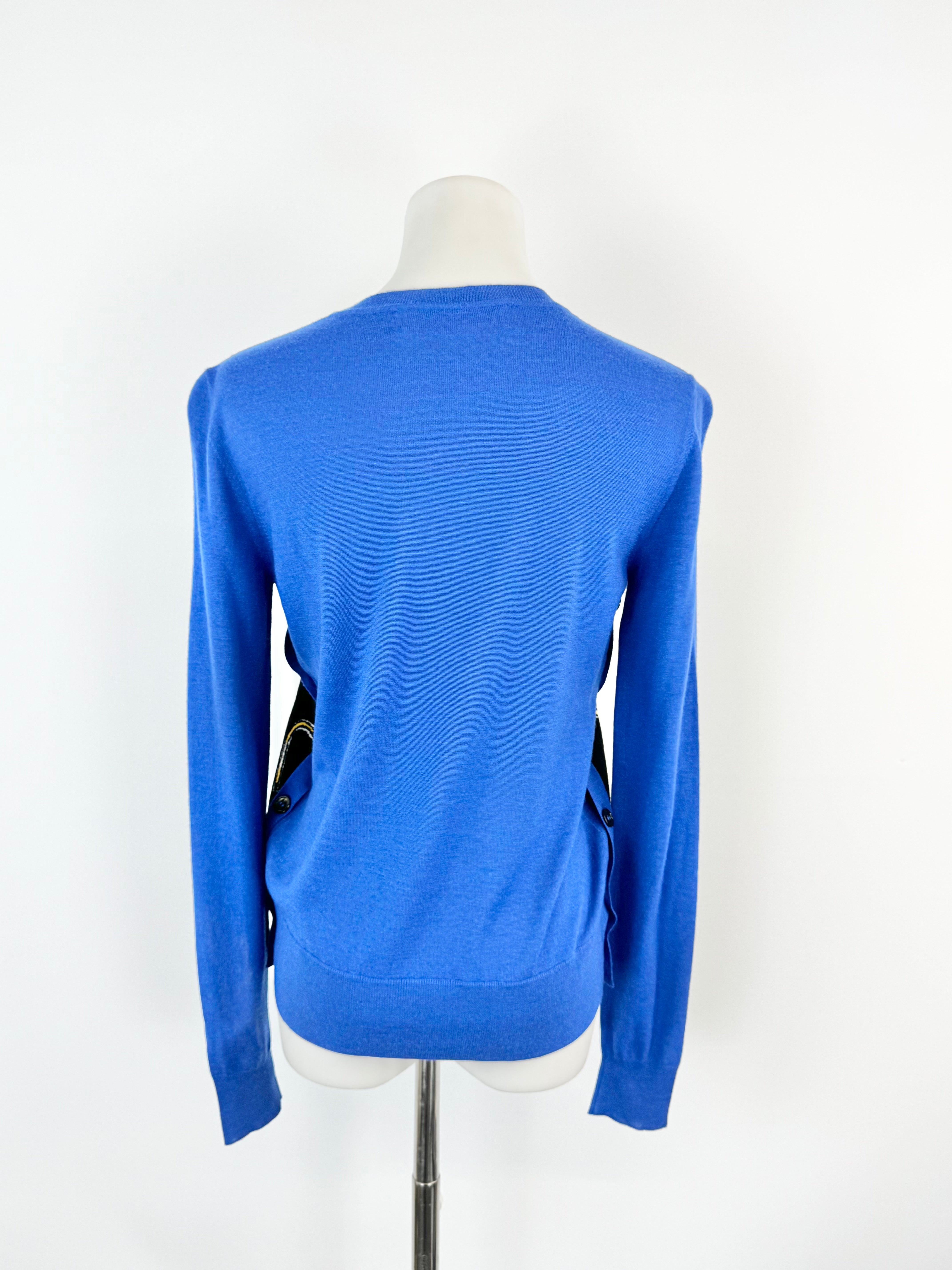 Marni x Frank Navin Electric Blue Chain Print Jumper - AU8/10