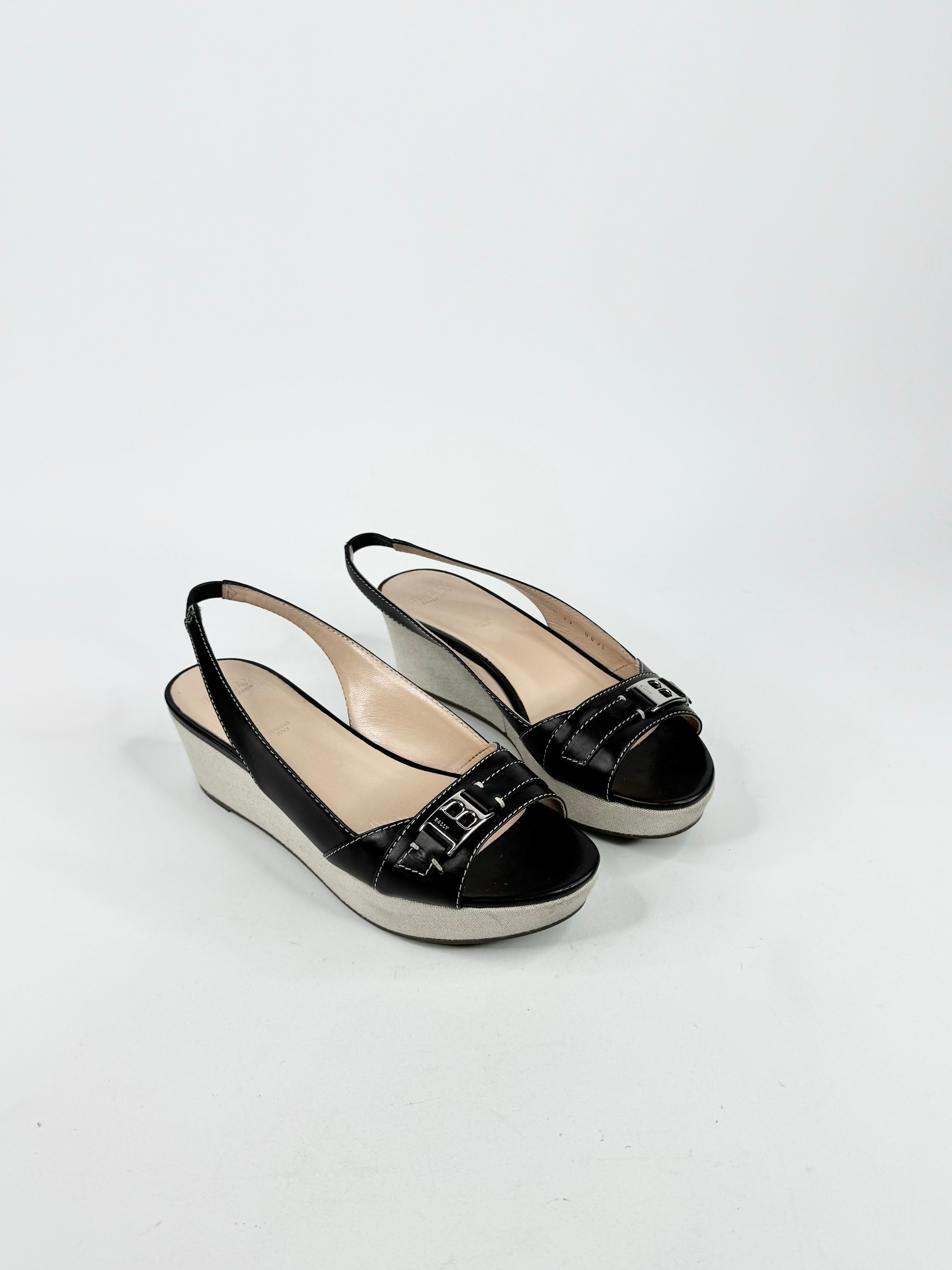 Bally Black 'Loredi' Sandals - EU37