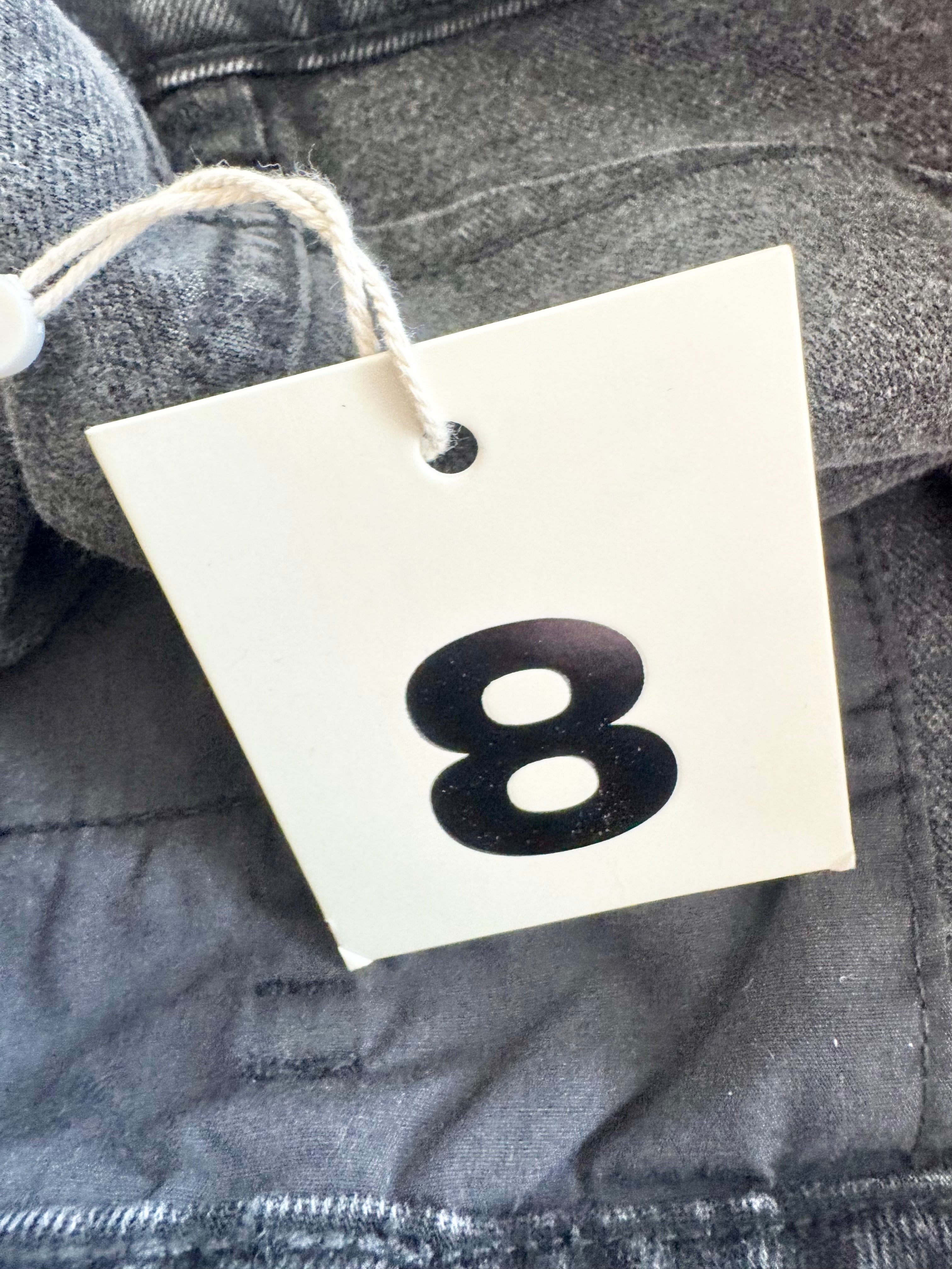 Sass & Bide Grey Denim 'Dark Knight' Cargo Pocket Mini Skirt - AU8