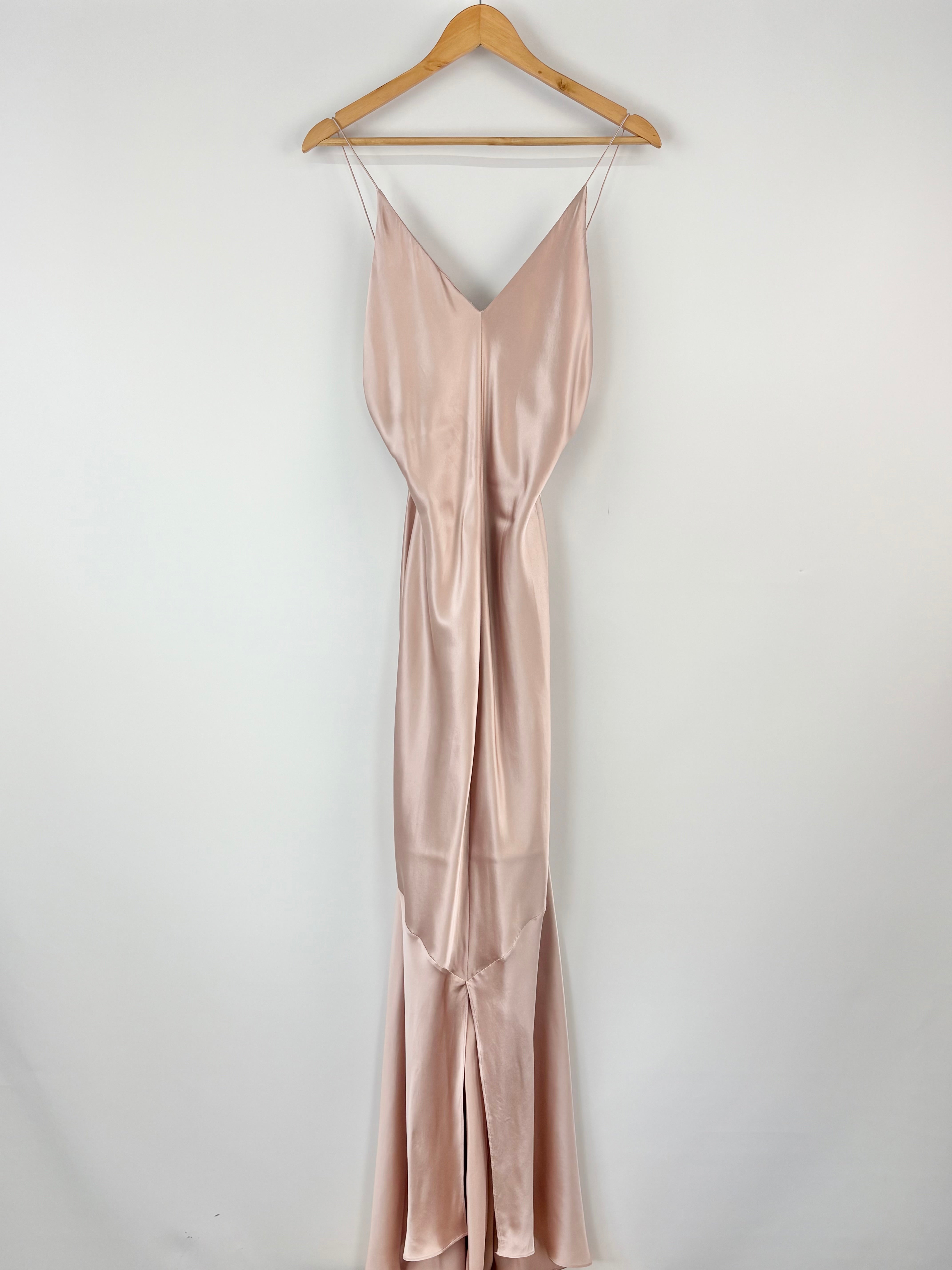 Michael Lo Sordo Dusty Mauve Silk Dress - AU12