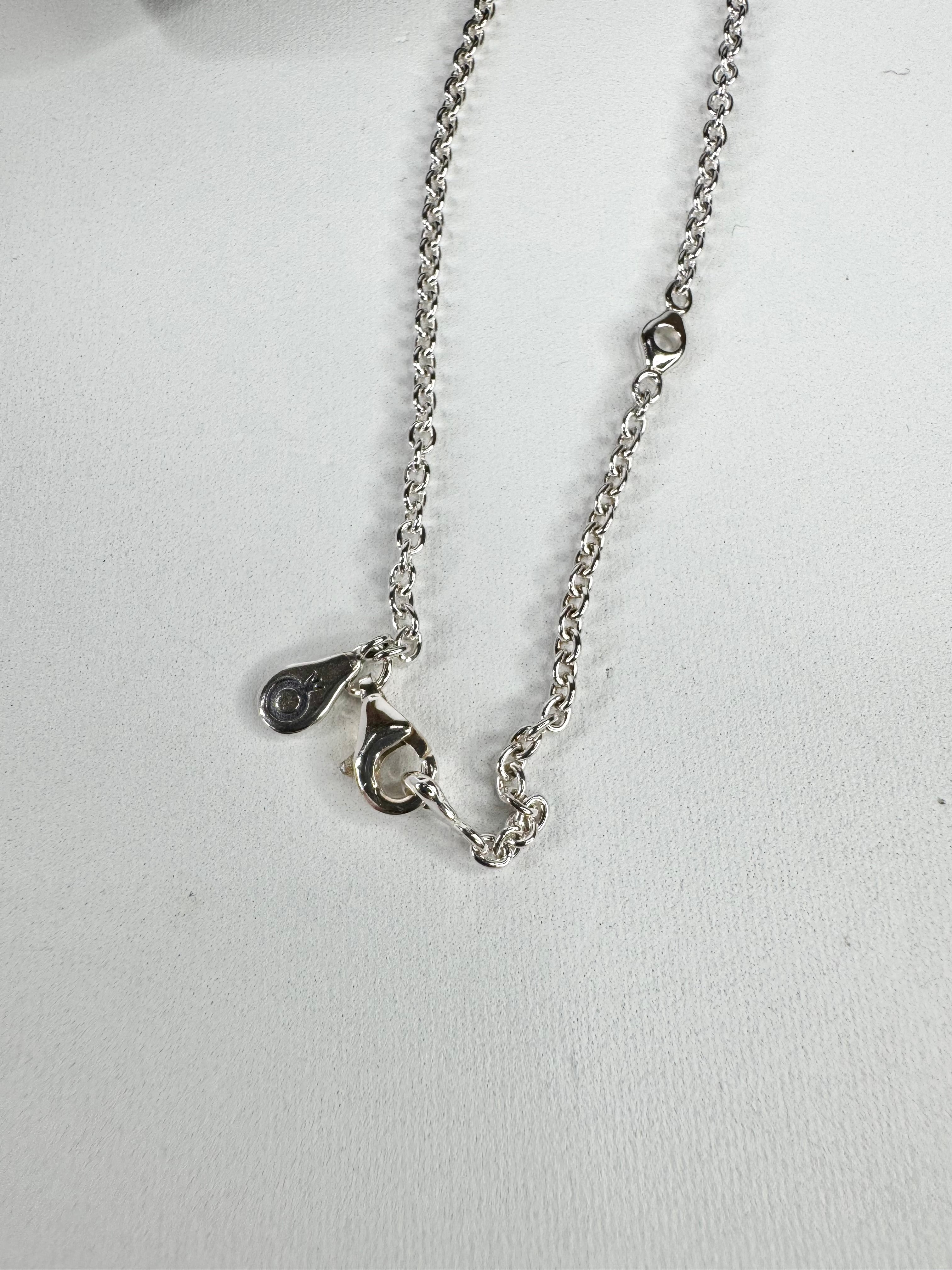 Pandora Pink Travel Charm on Necklace