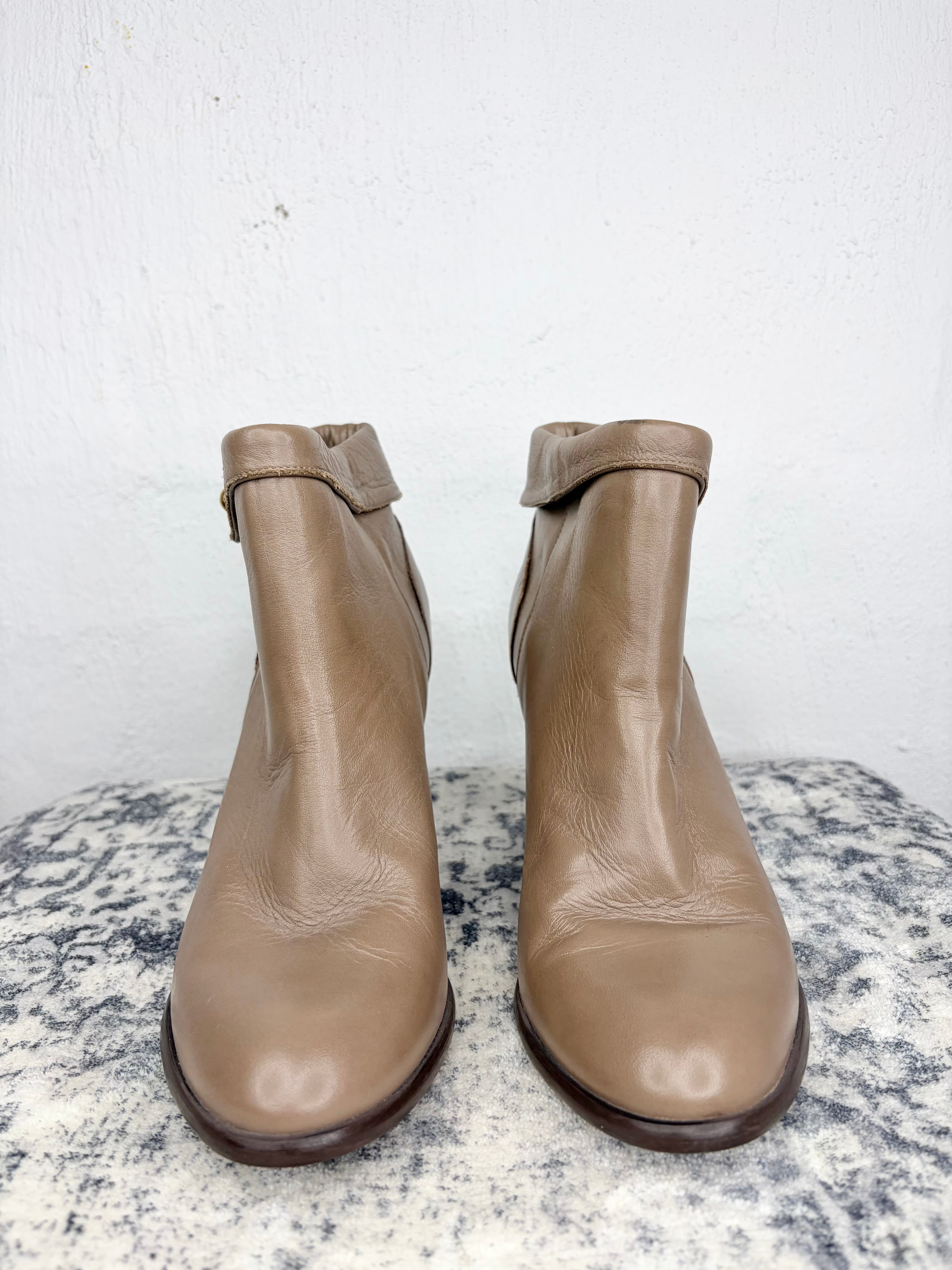 Hobbs Milk Chocolate Ankle Boots - EU40