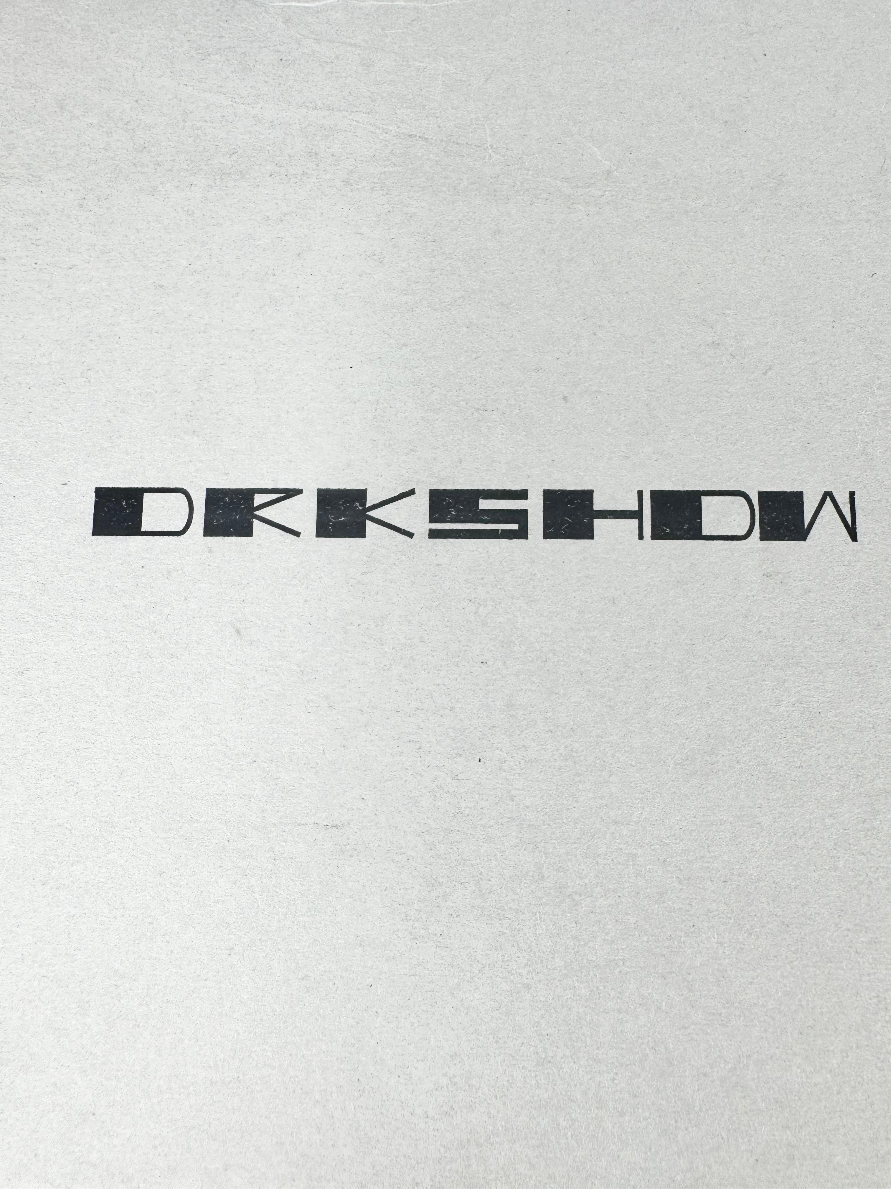 Rick Owens Drkshdw Black & White Ruffle Trim Ramones - EU41
