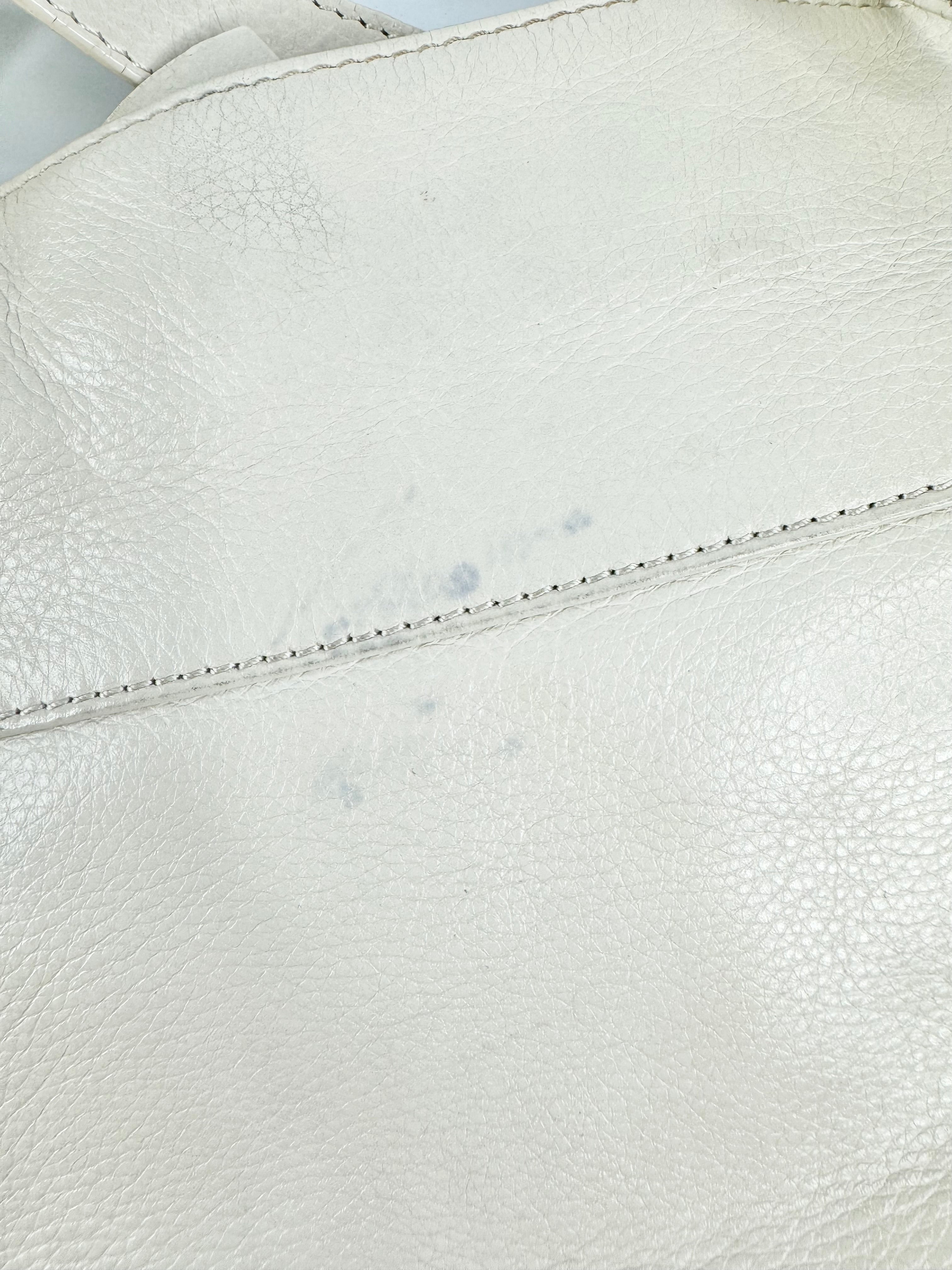 Oroton Cream Monogrammed Fabric & Leather Cross Body Bag