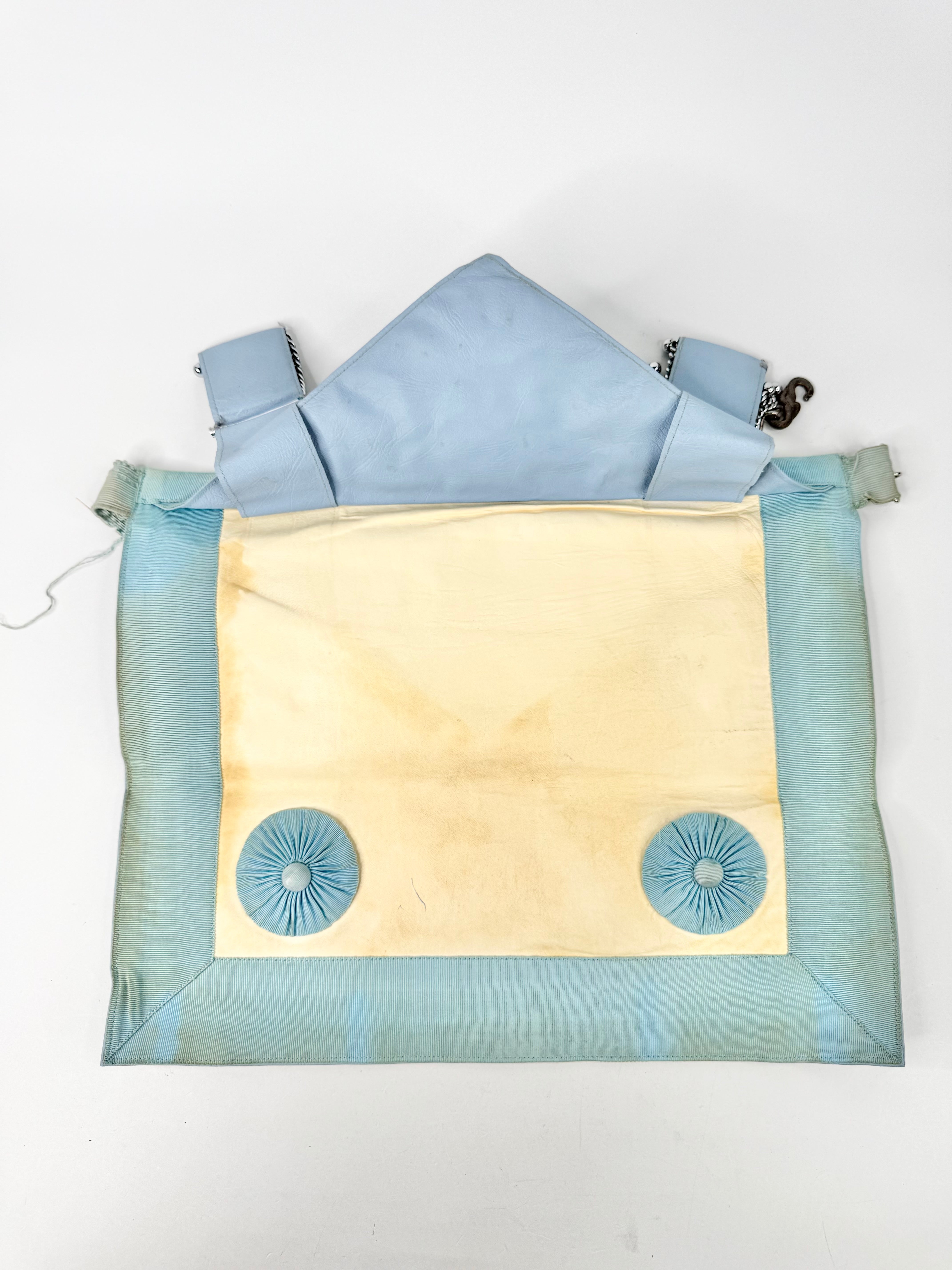 Vintage Freemasons Regalia Glove & Belt Set