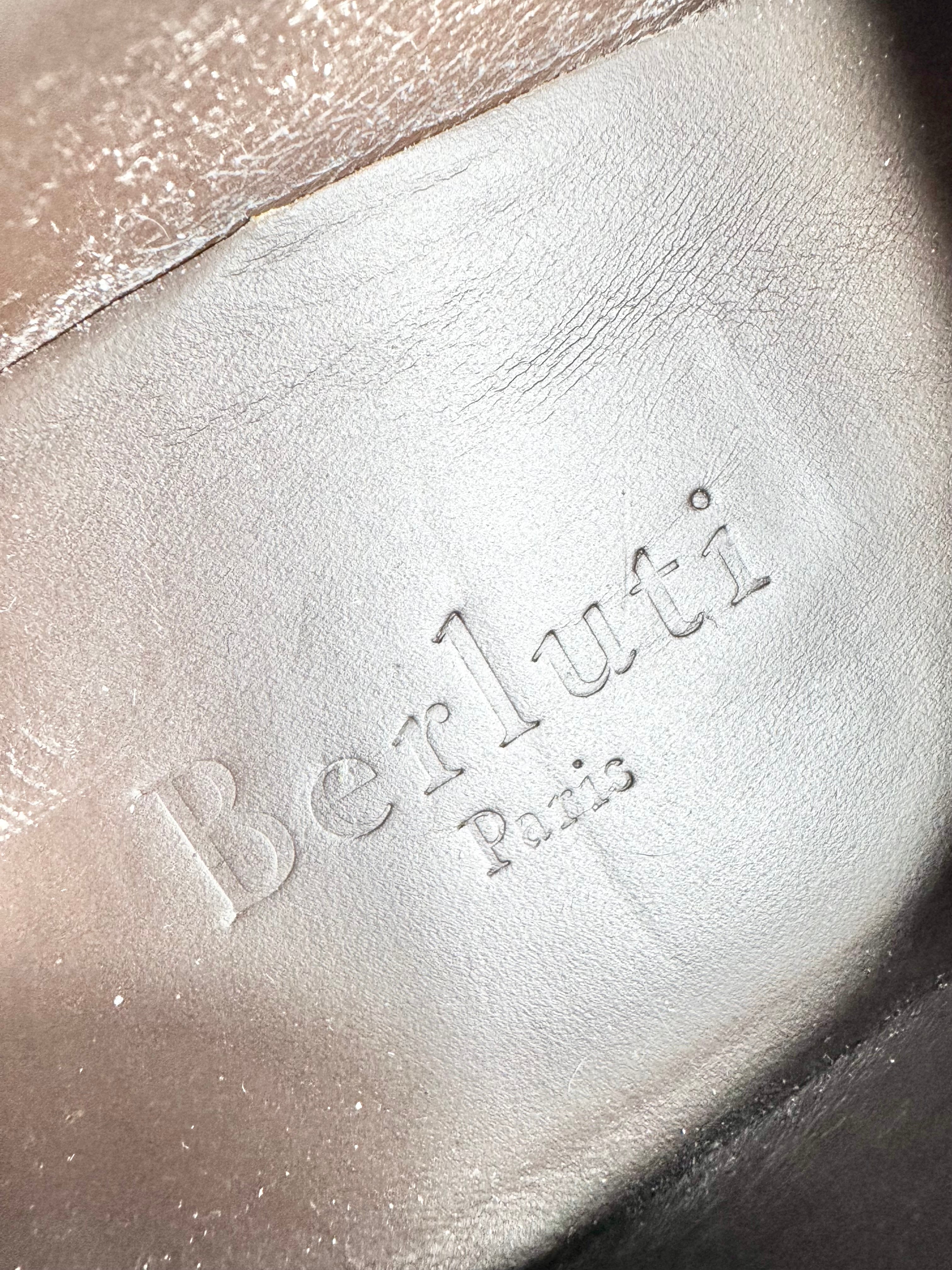 Berluti Light Brown 'Fast Track' Leather Sneakers - EU43.5