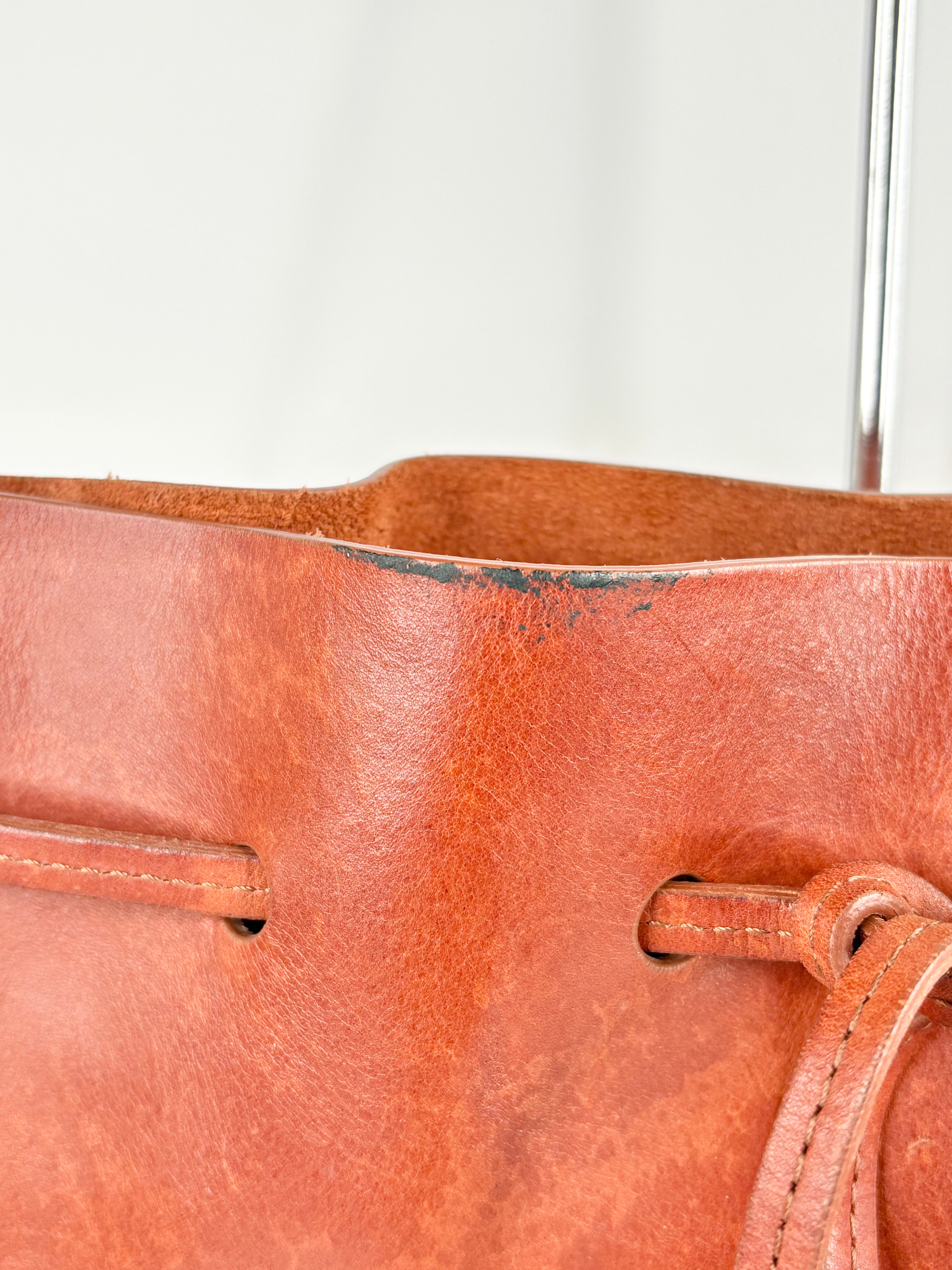 Mansur Gavriel Dark Mahogany Leather Shoulder Bag