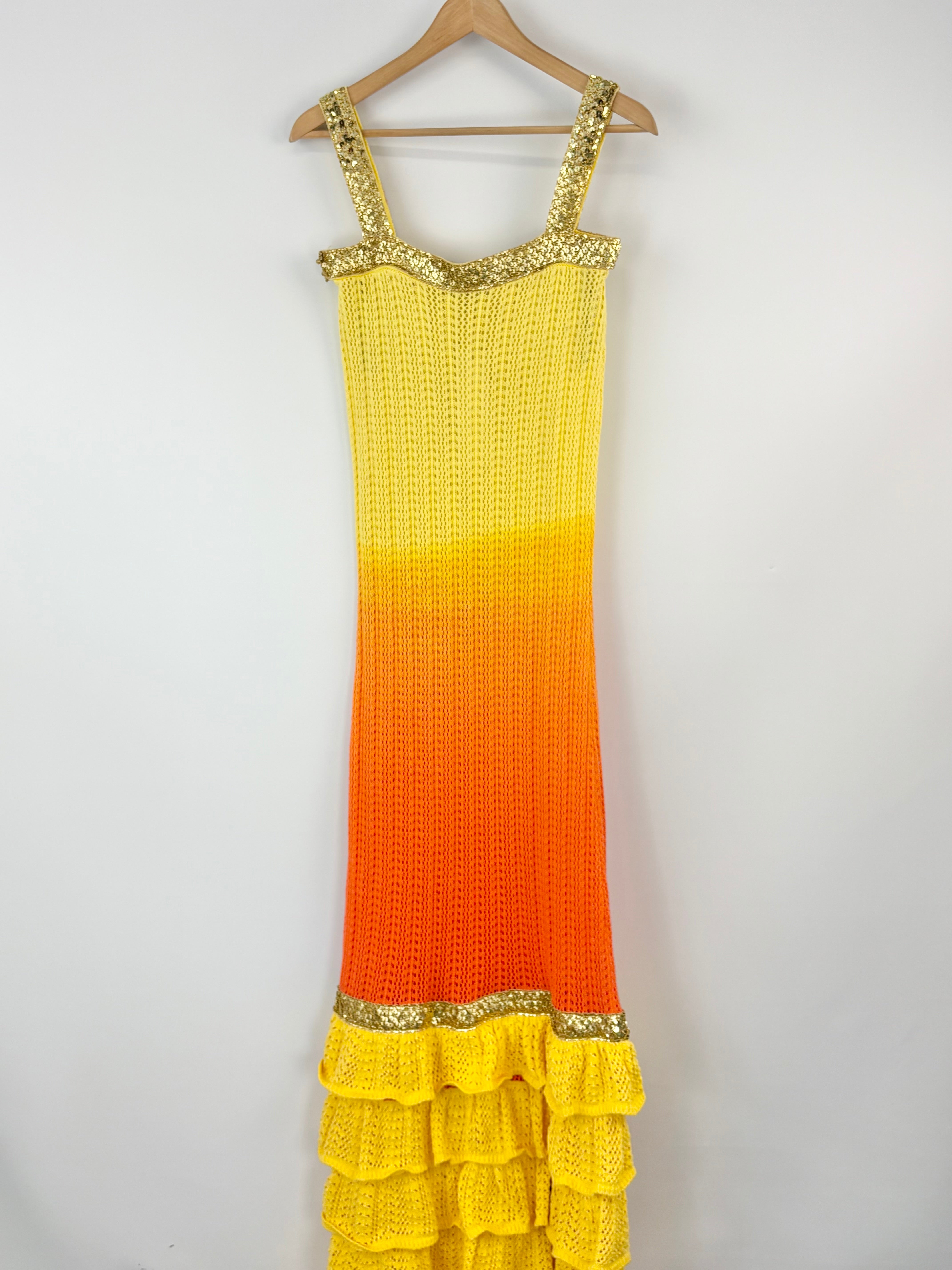 Love, Bonfire the Label 'Eternal Sunshine' Crochet Knit Dress - AU8