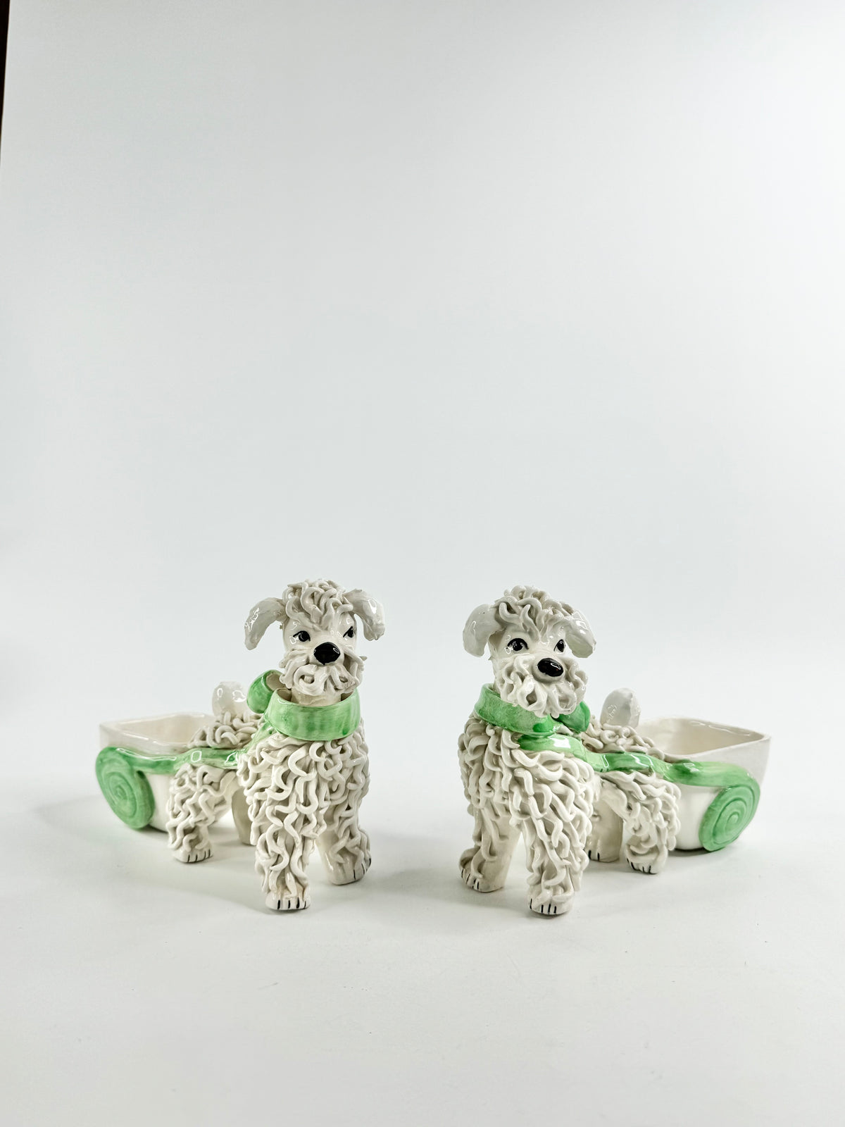 Mid Century Florentina Spaghetti Poodle Planters
