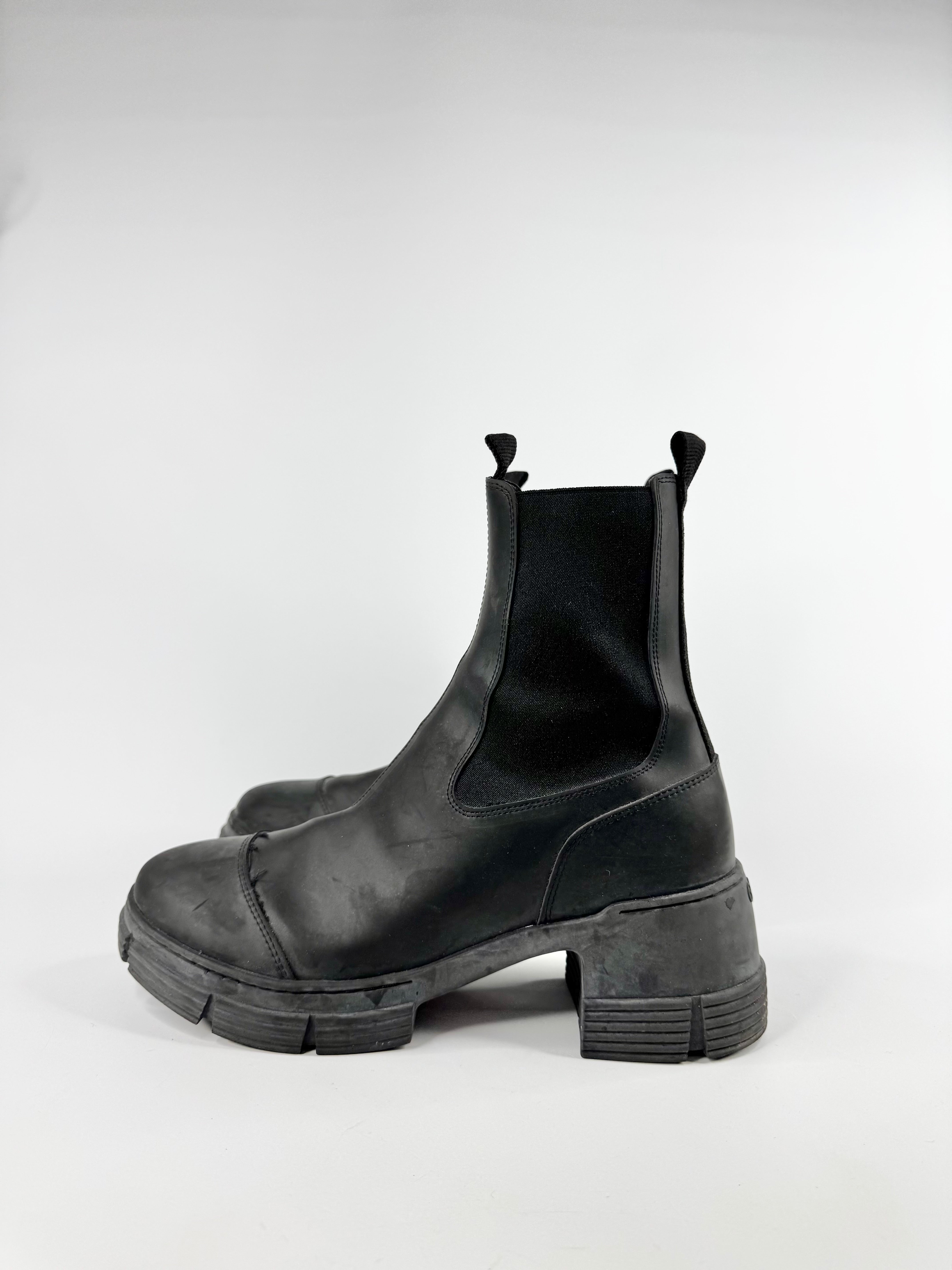 Ganni Black Combat Boots - EU40