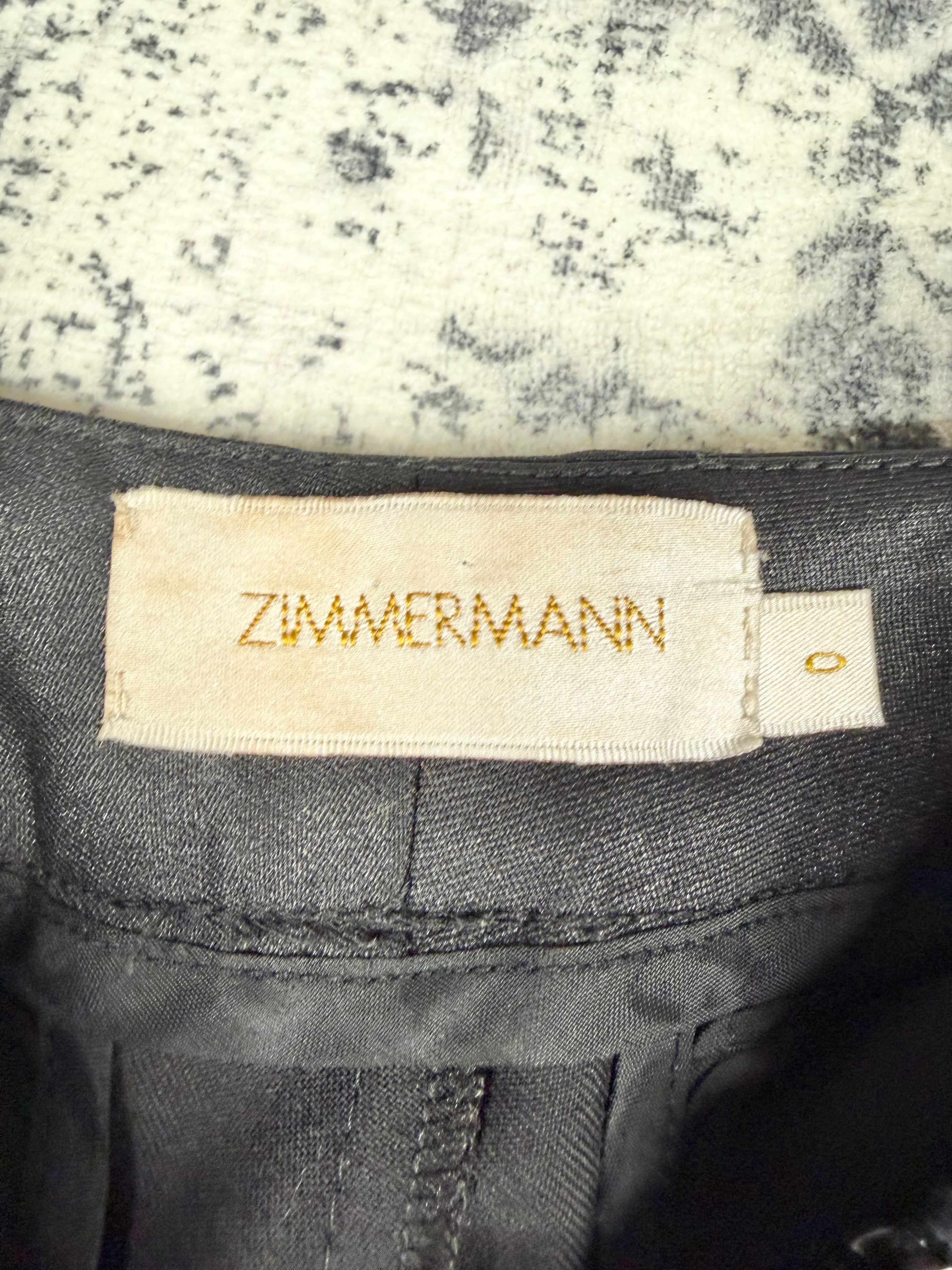 Zimmermann Black Wool Blend Slacks - AU8