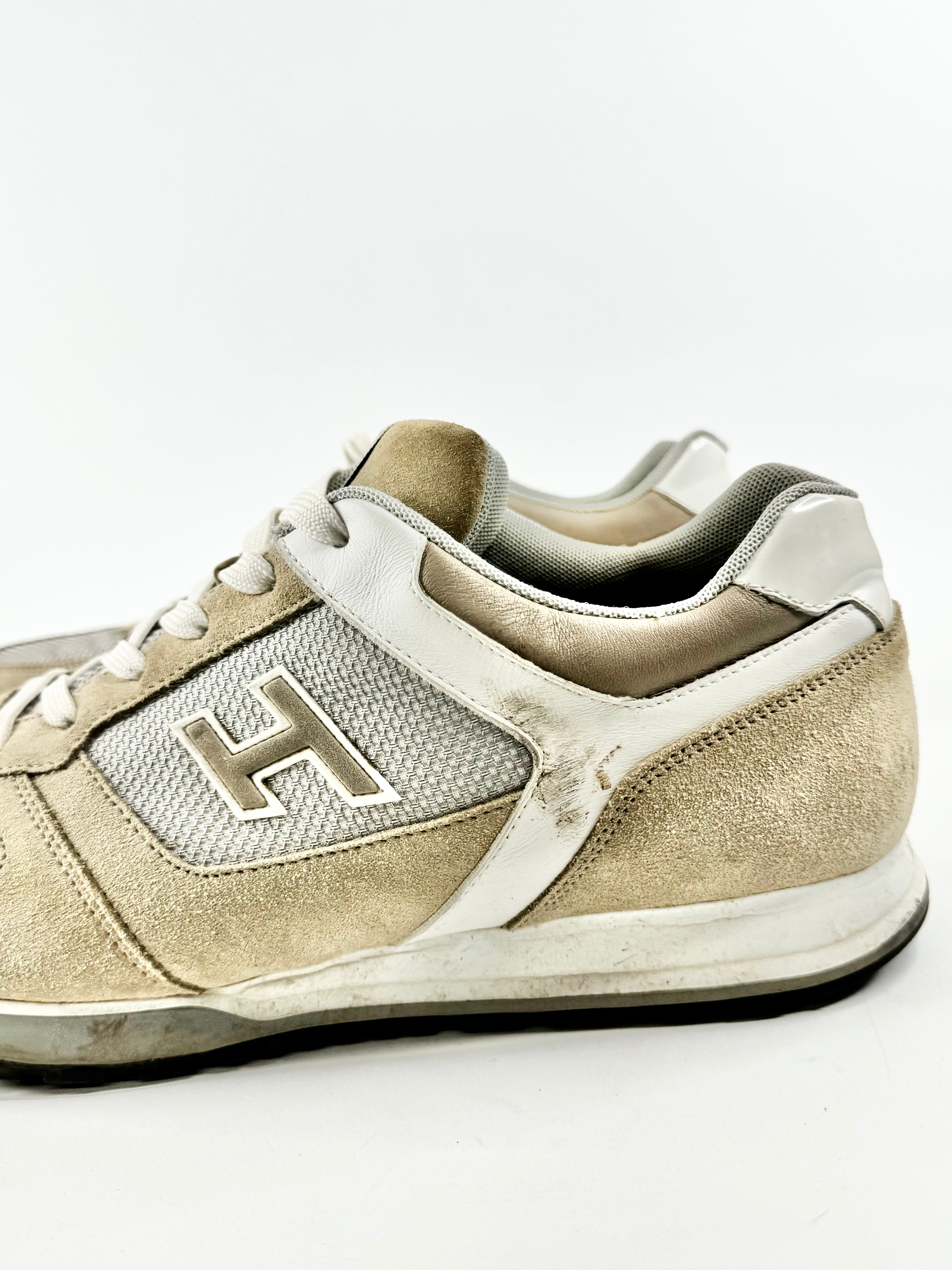 Hogan Sandy Suede & Mesh Sneakers - US10.5