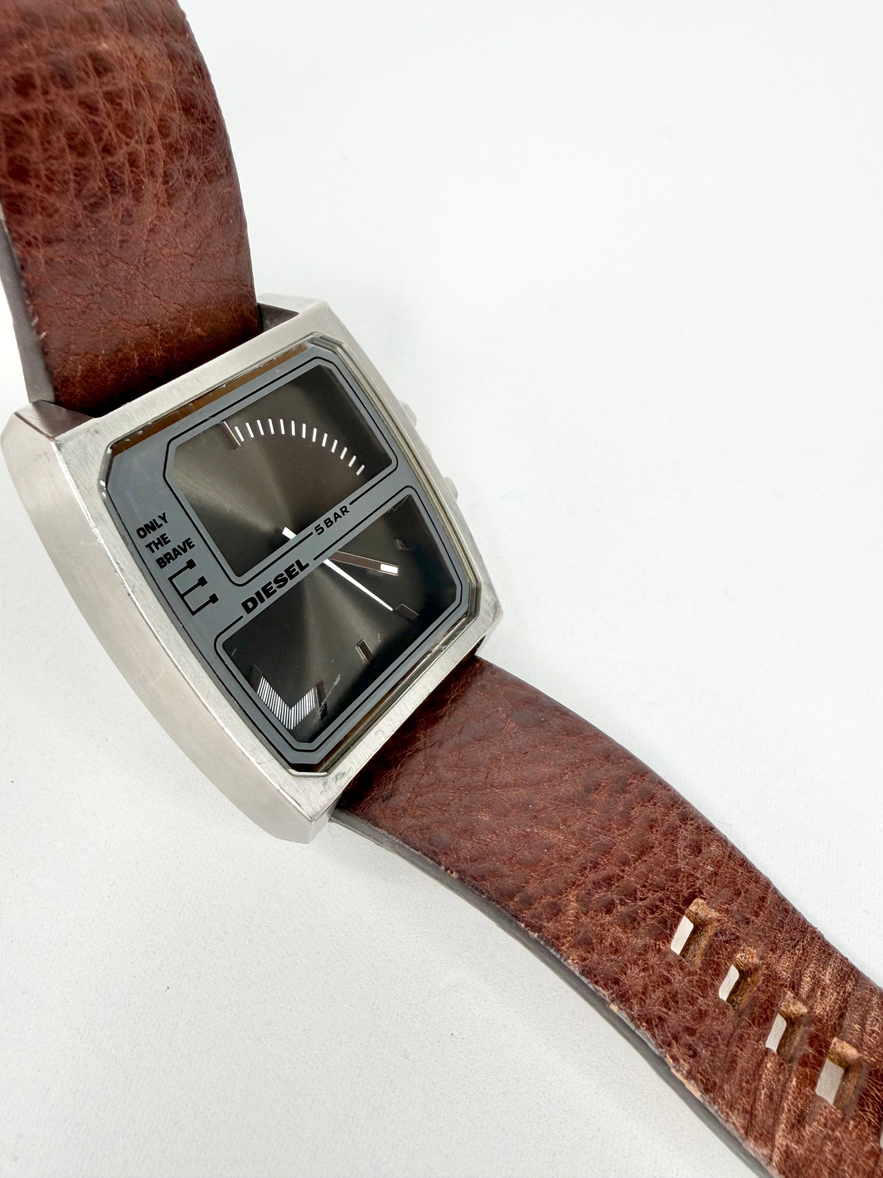 Diesel Industrial Retro Look Square Watch