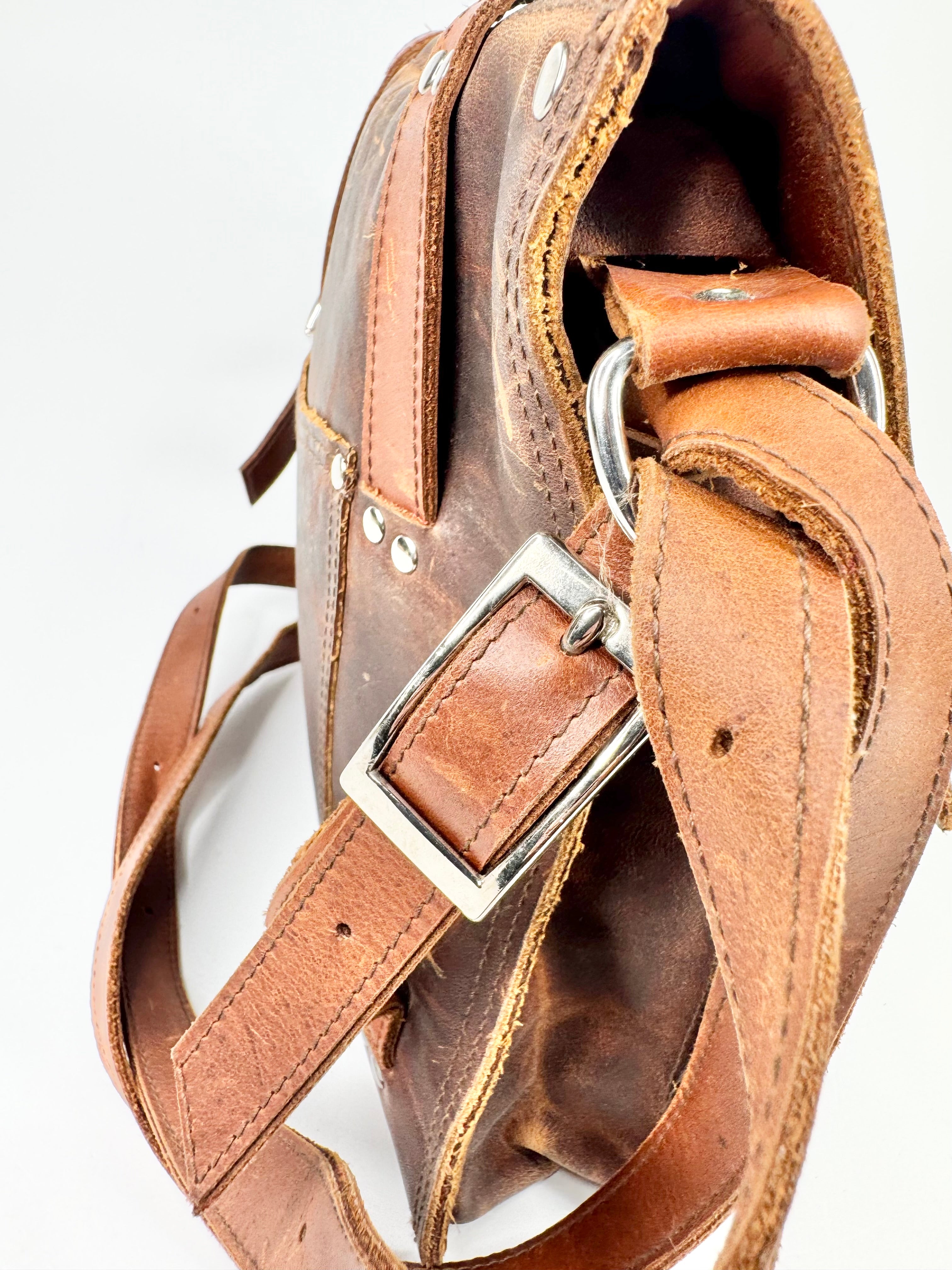 Backriver Bags Leather Cross Body Bag