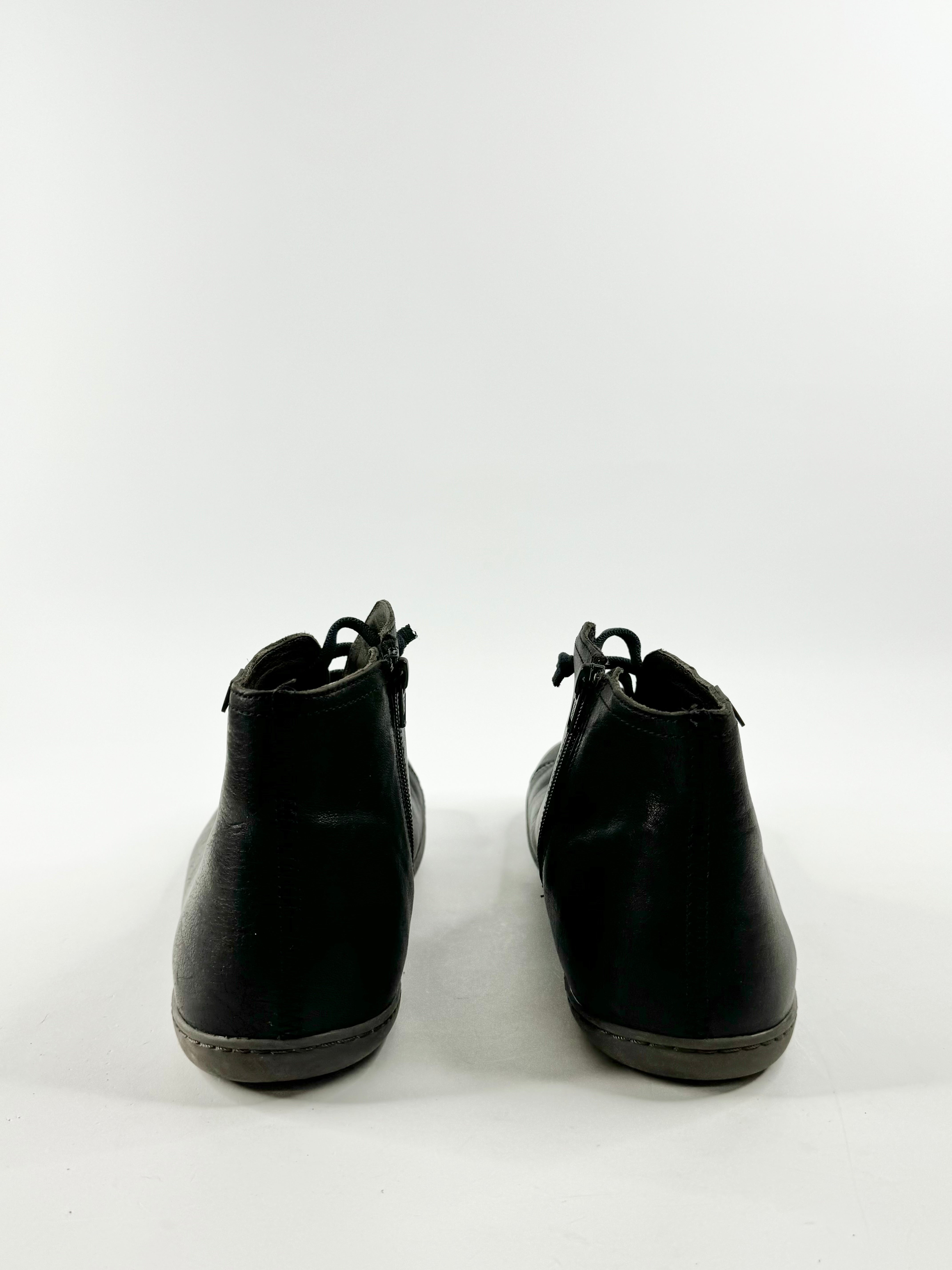 Camper Black Blue Lace Ankle Boots - EU46