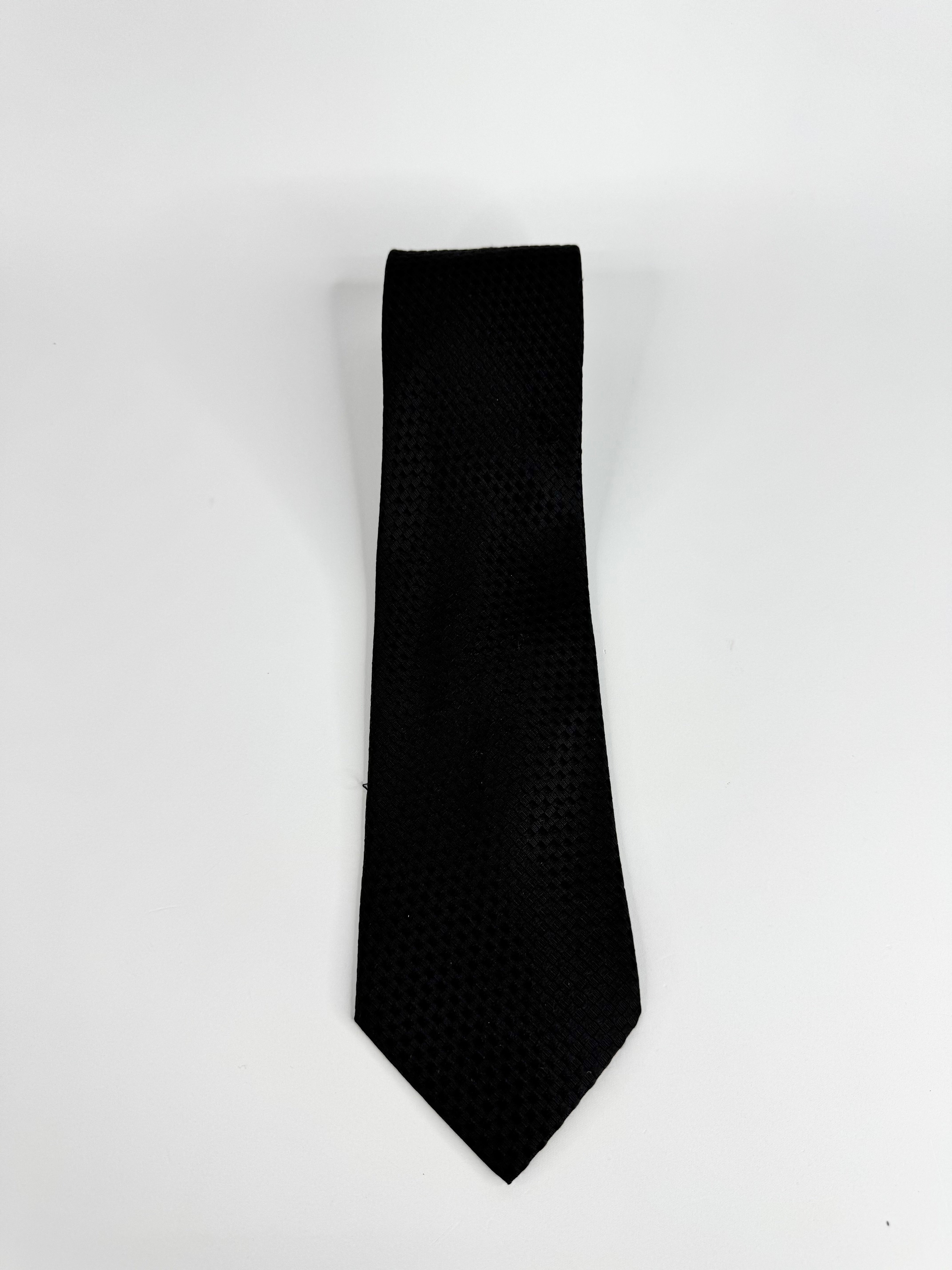 Black tie on a white background