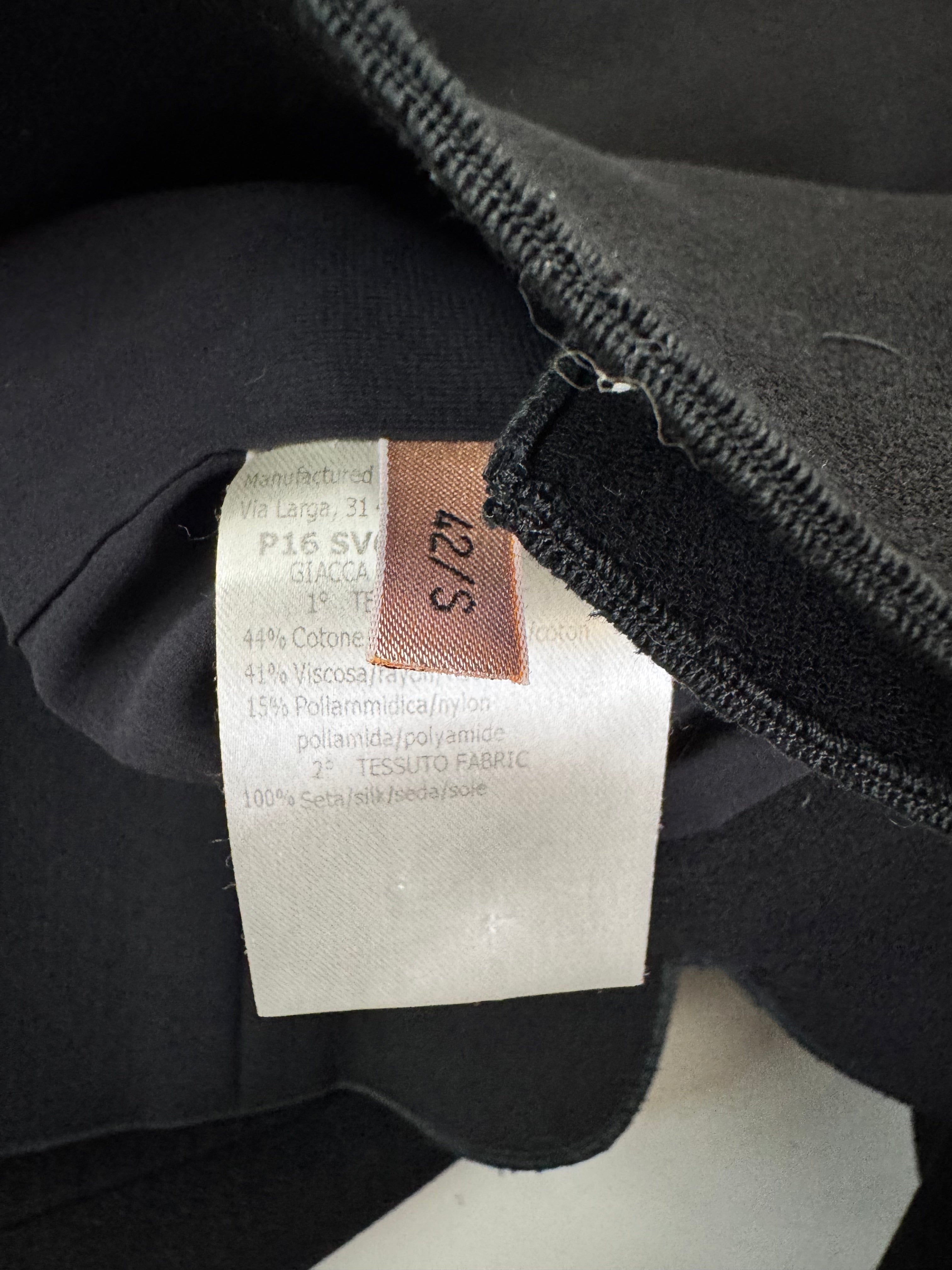 Giambattista Valli Black Scallop Detail Cotton Jacket - AU10