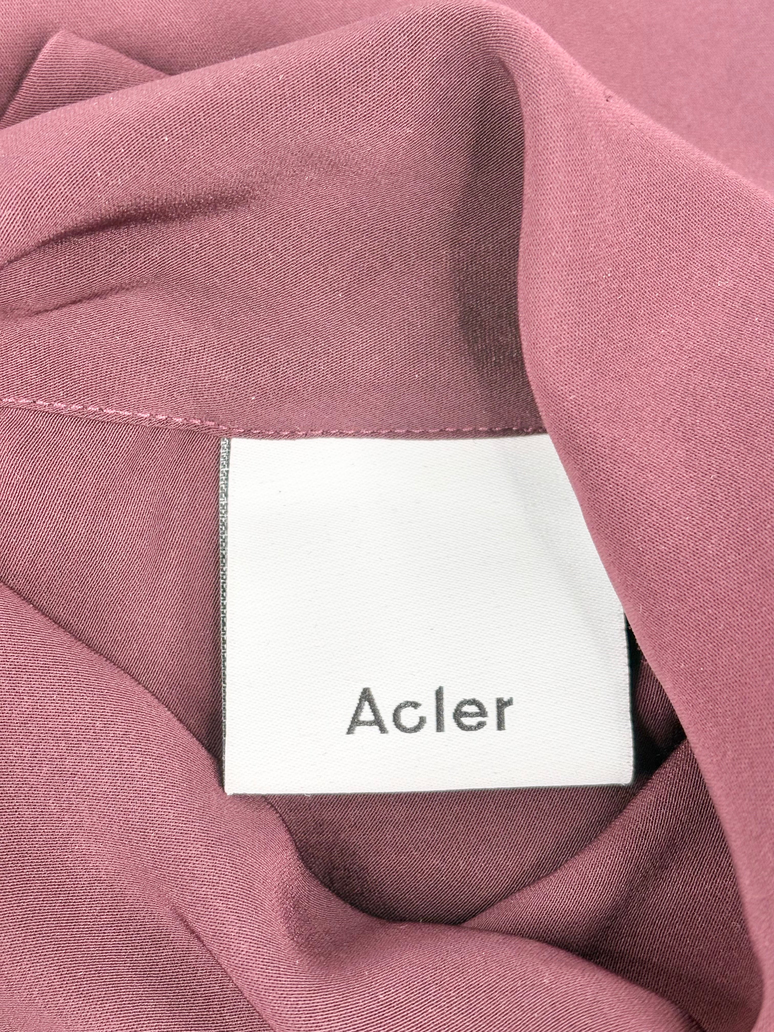 Acler Bordeaux Wrap Blouse - AU10