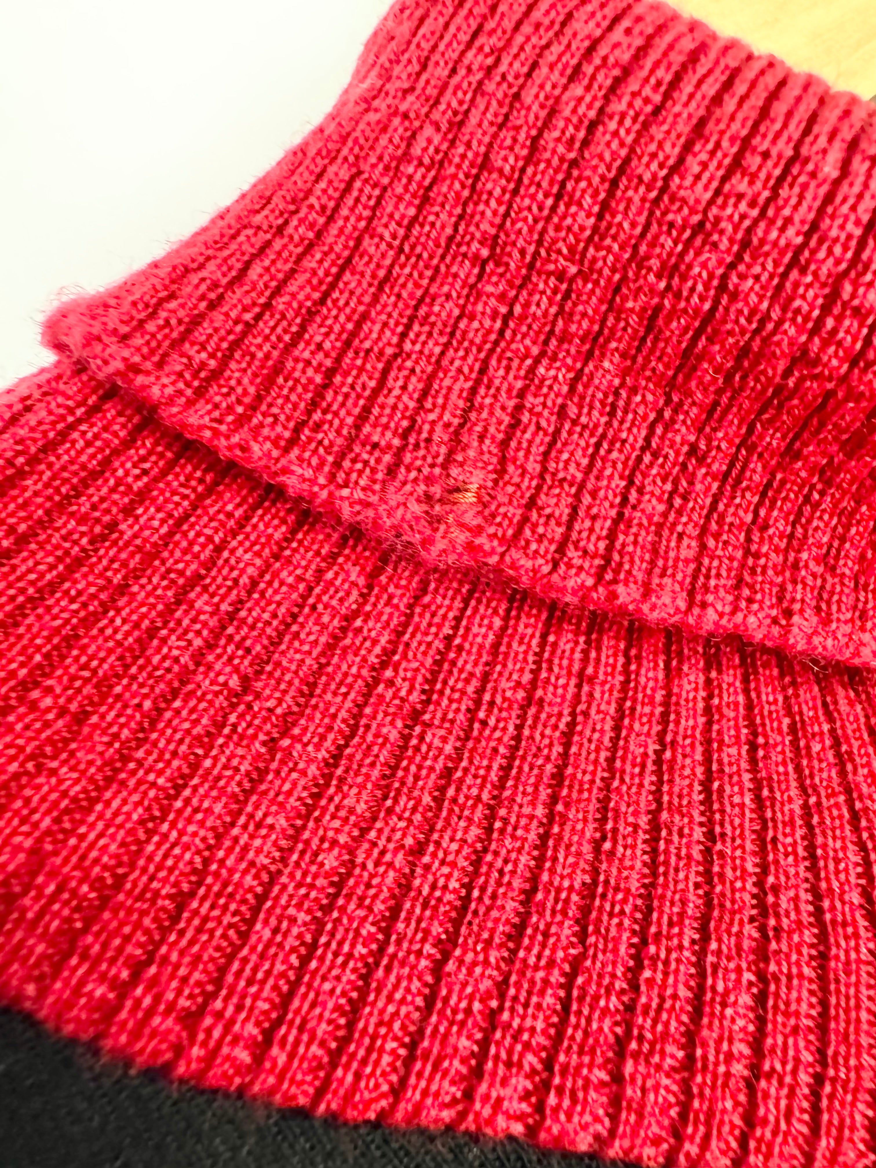 Pier Antonio Gaspari Black & Crimson Turtle Neck - AU18