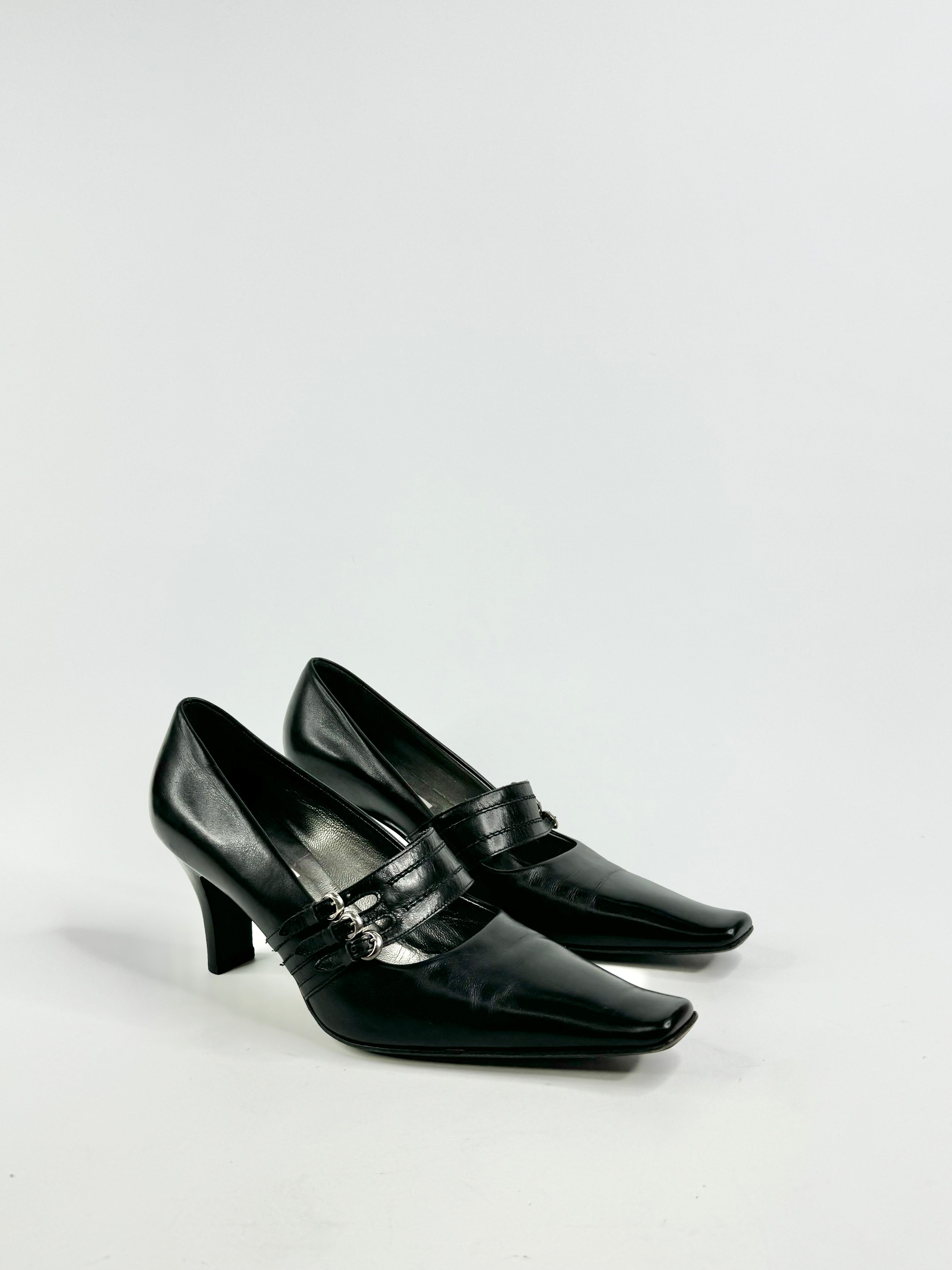 Vintage Bottega Pointed Toe Mary Janes - EU40.5