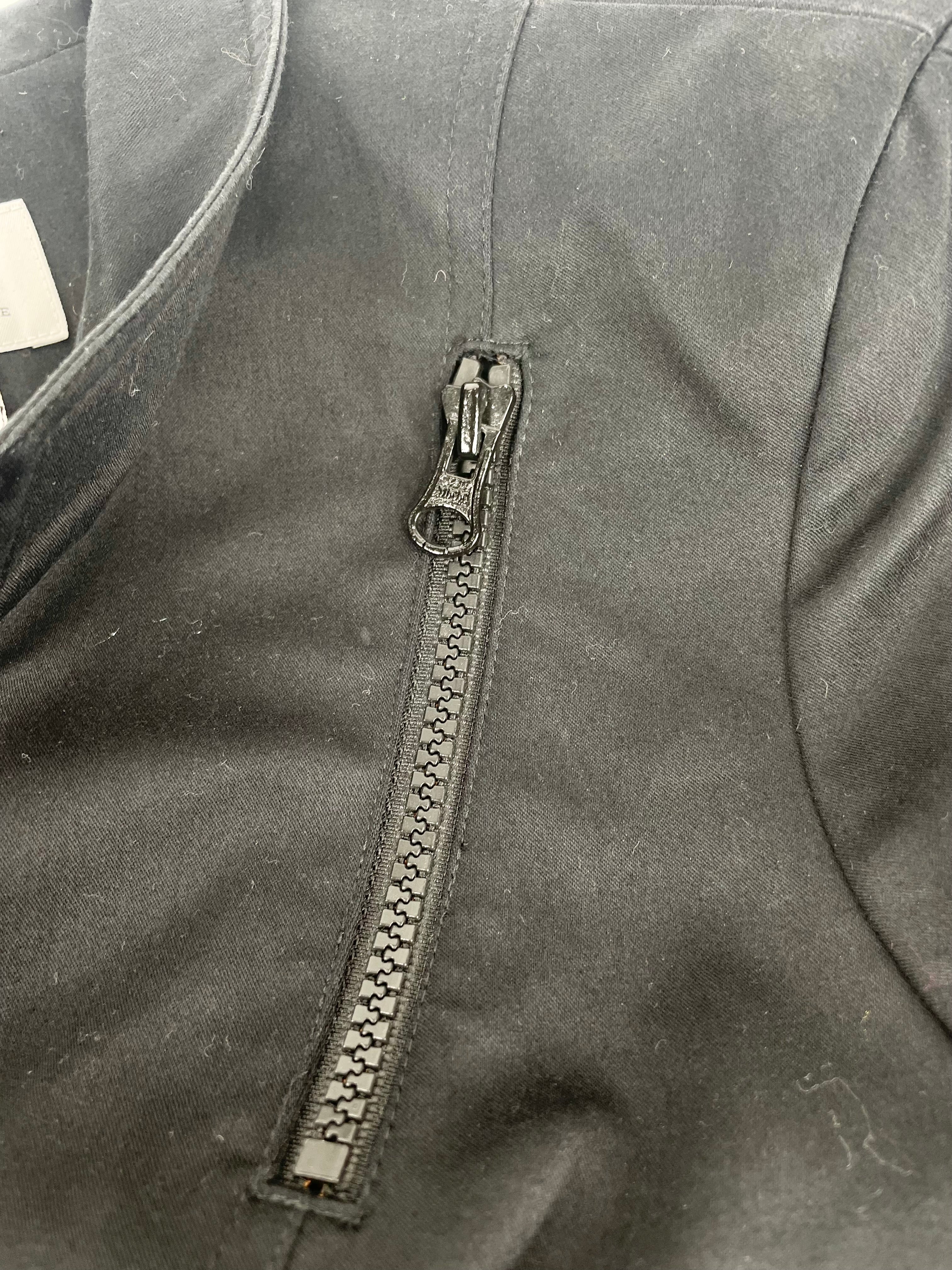 Armani Exchange Black Cropped Industrial-Style Blazer - AU6/8