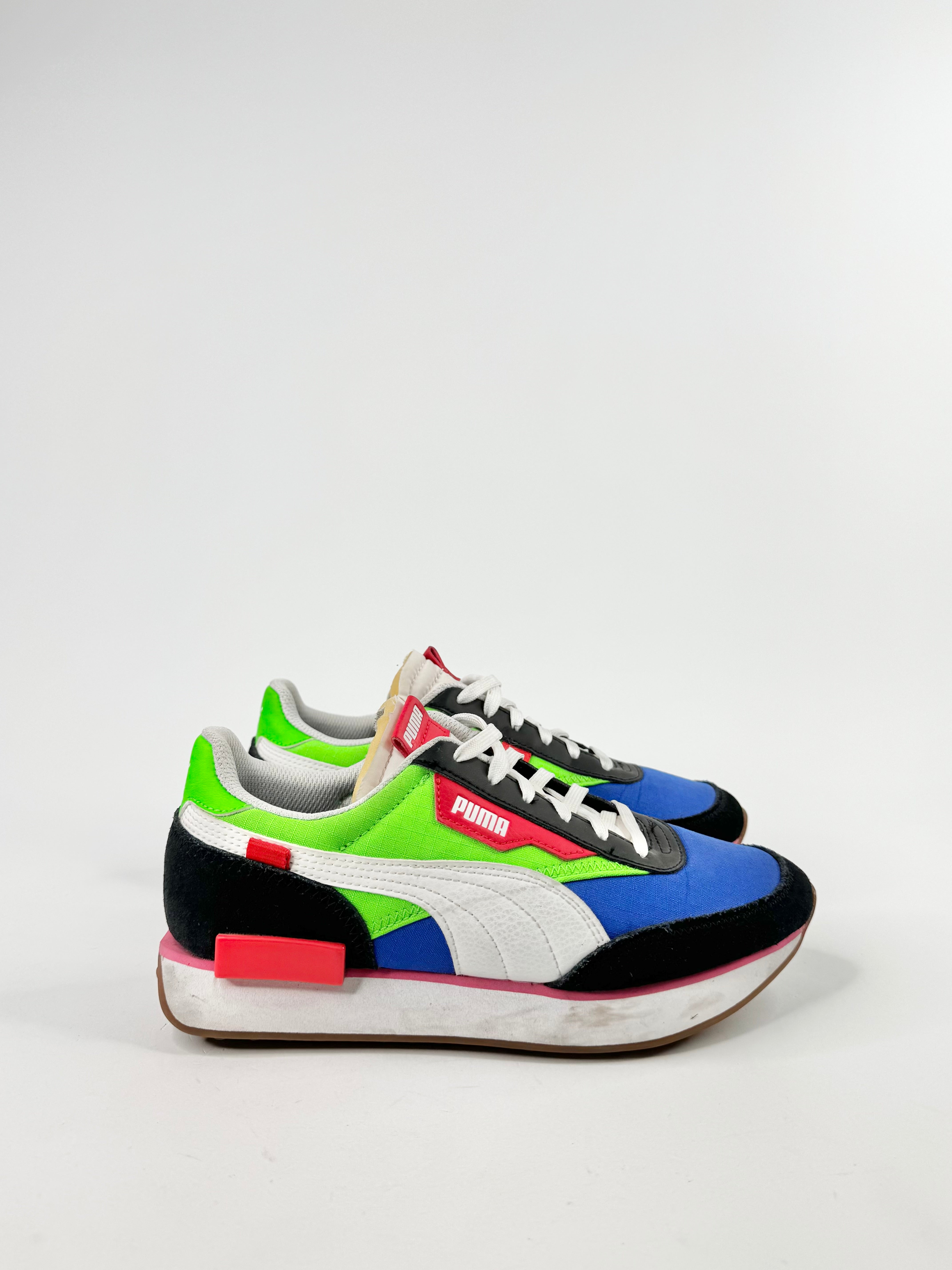 Puma Black-Fluo Green-Dazzling Blue Sneakers - EU38