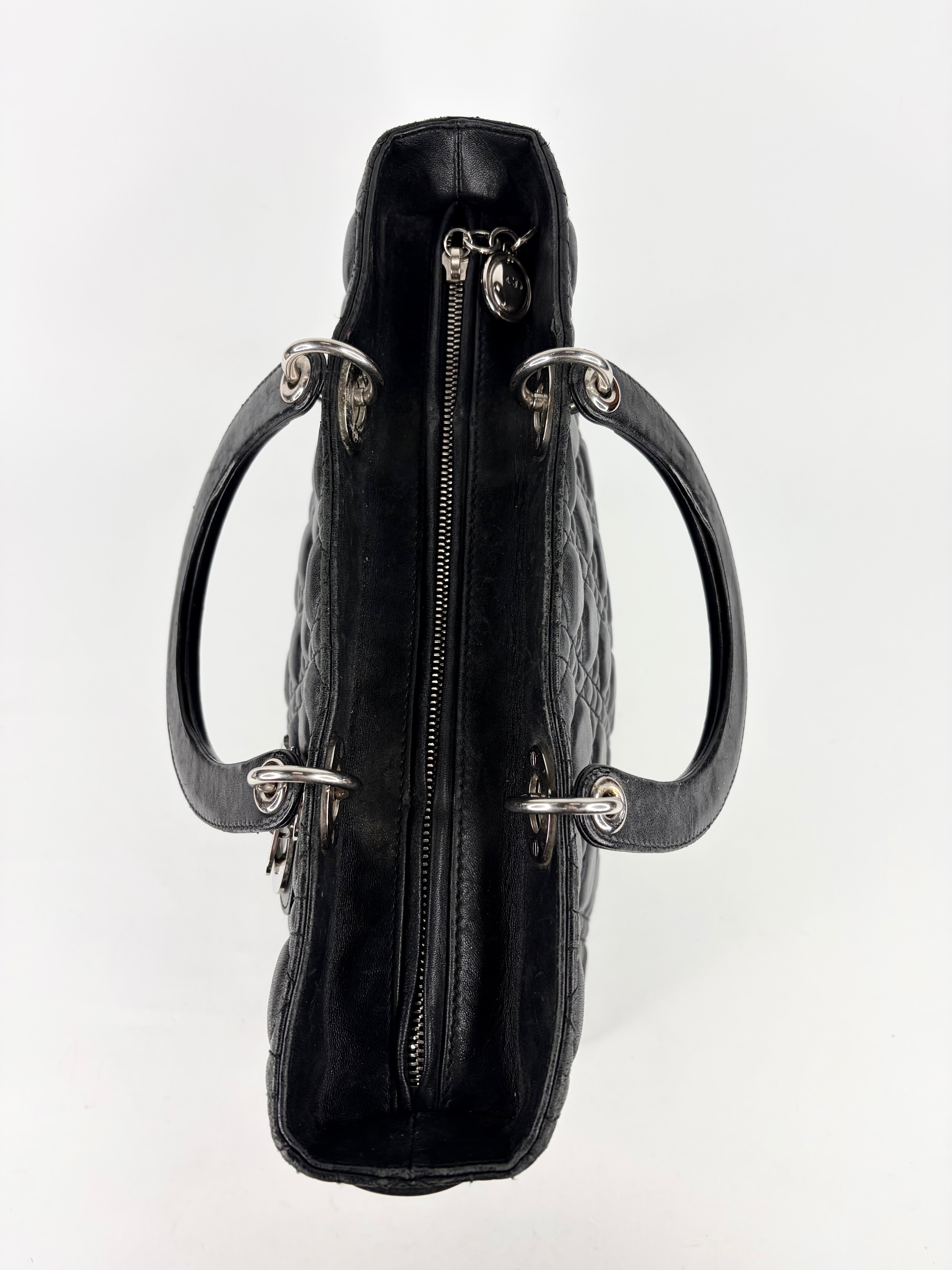 Christian Dior Black 'Lady' Handbag