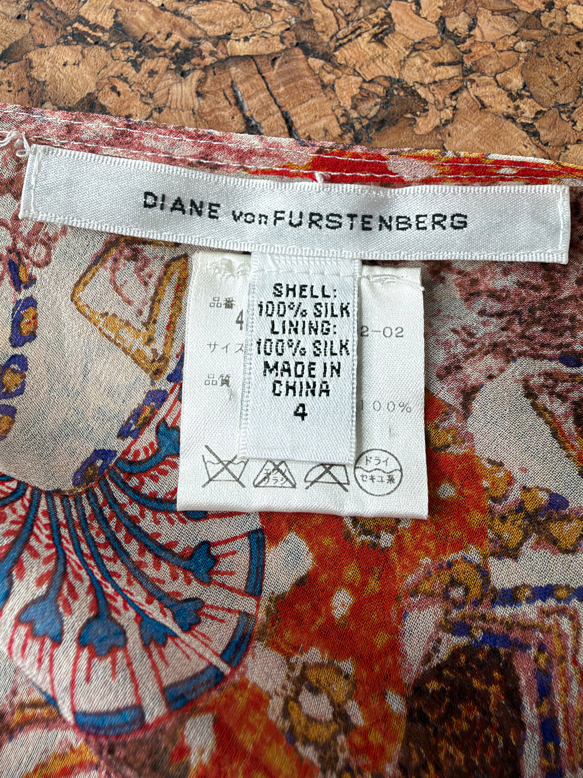 Diane von Fursterburg Sheer Silk 'Yaline' Wrap Dress - AU8/10