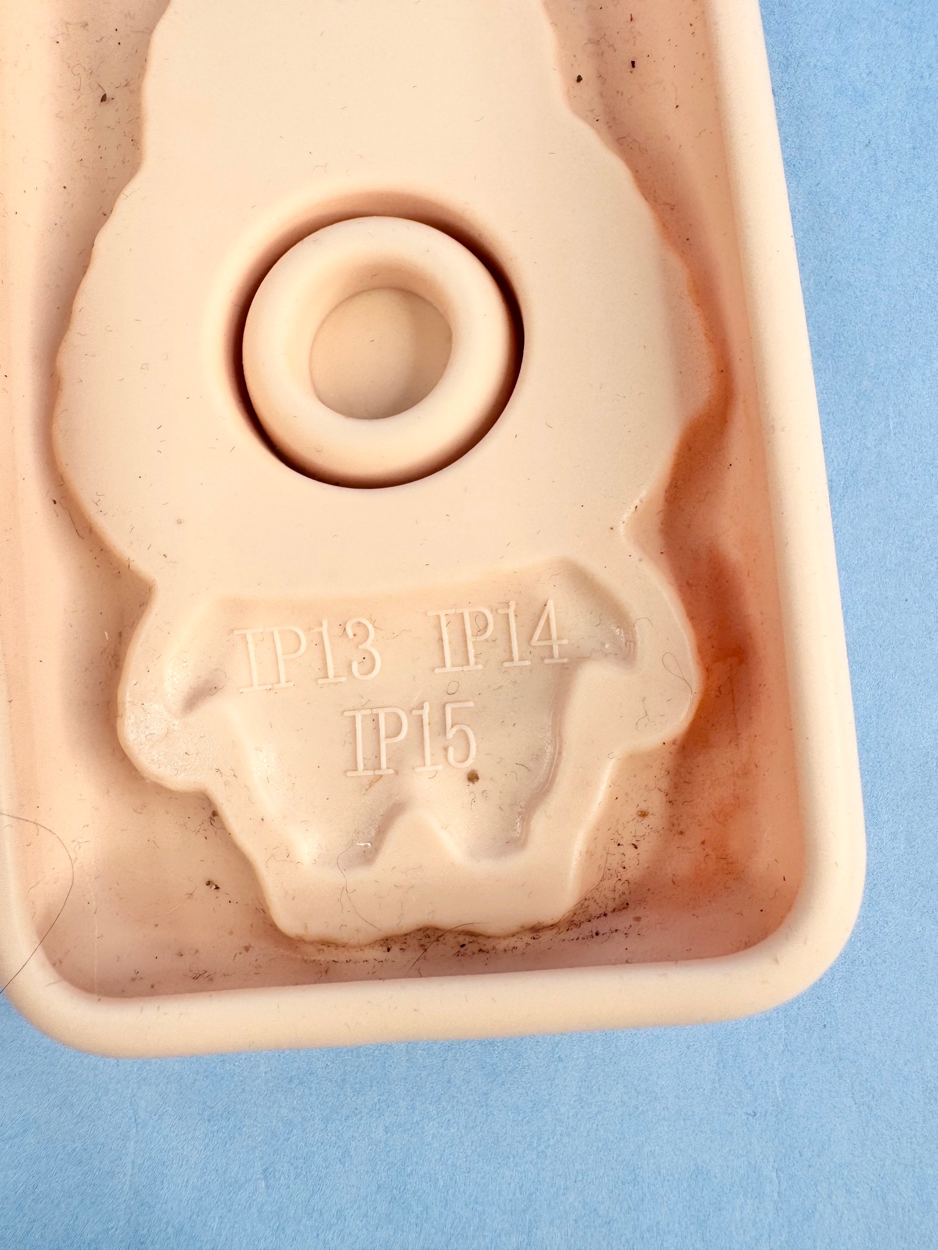 Peach Labubu-esque iPhone Case