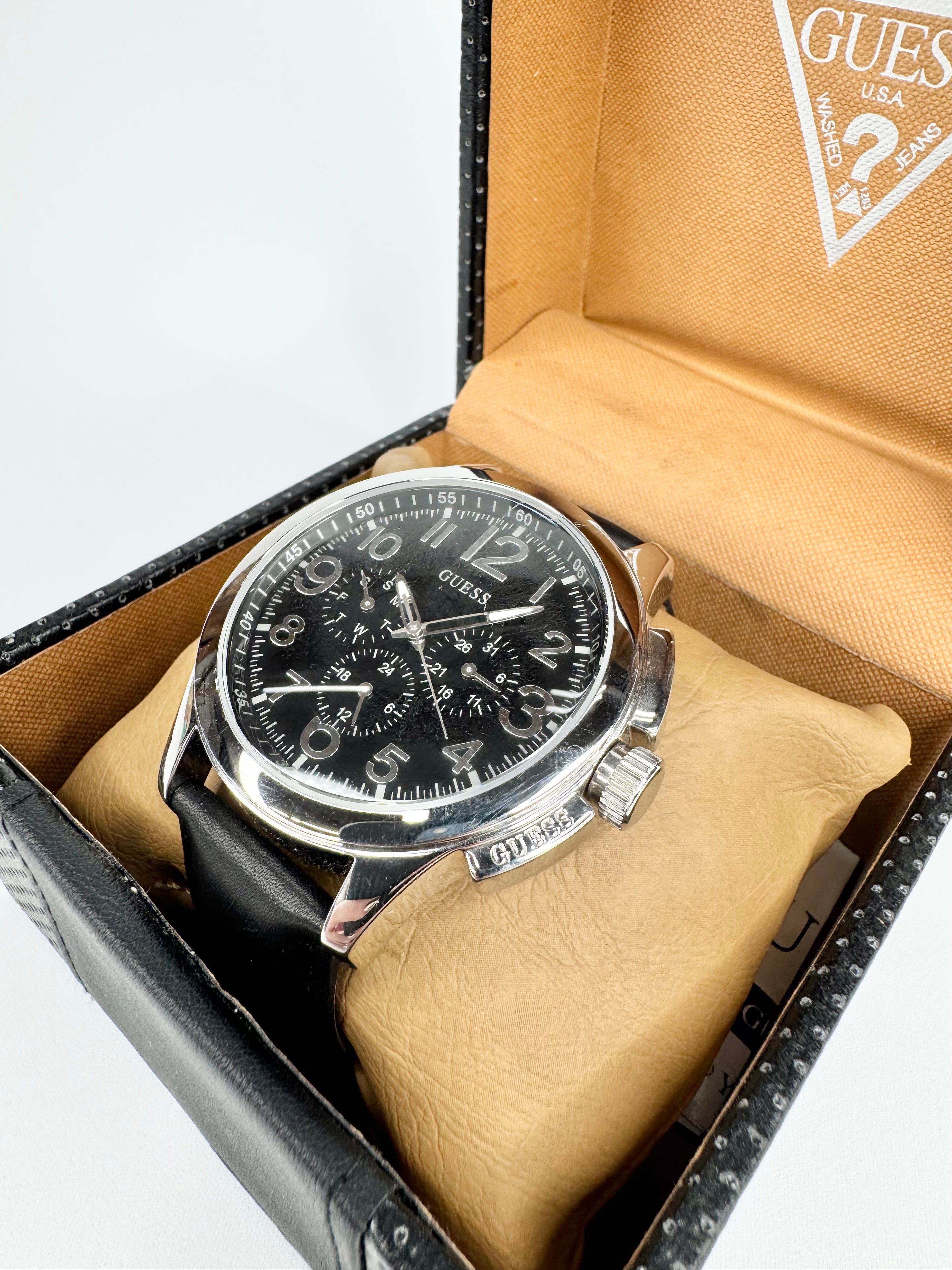 Guess Black 'Journey' Watch