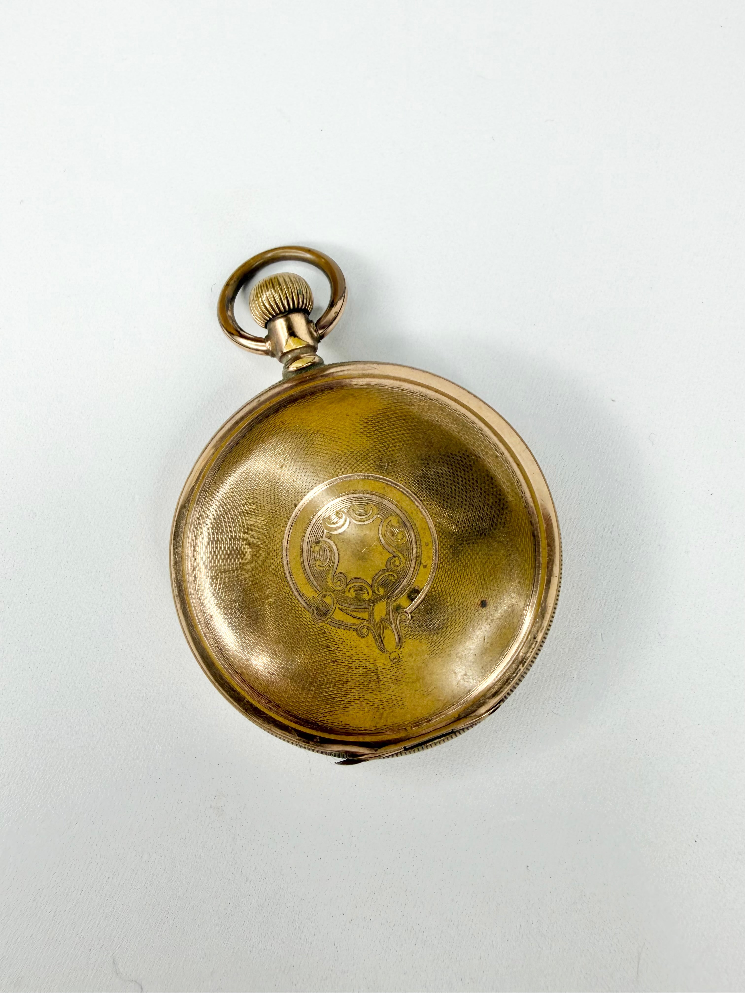 Vintage 1900s Elgin Rolled Gold Pocket Watch
