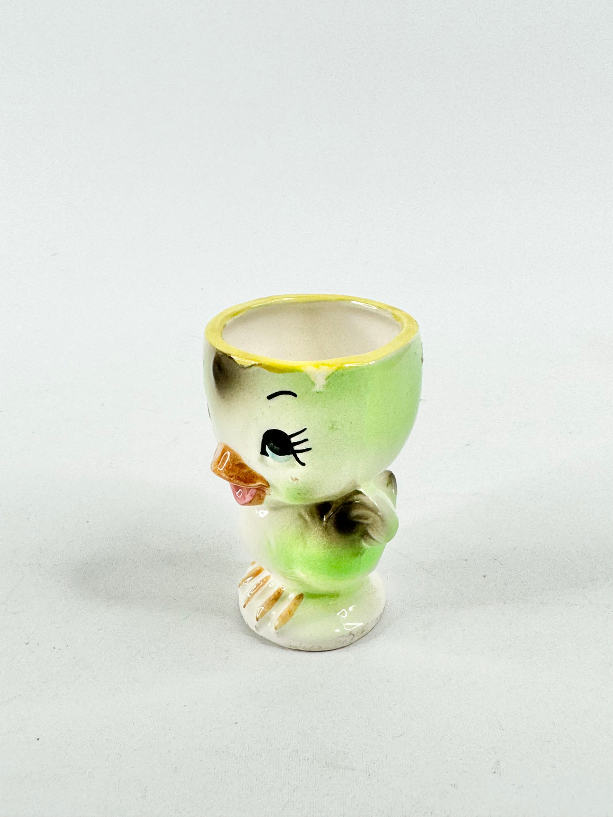Mid Century Green Chick Egg Cup