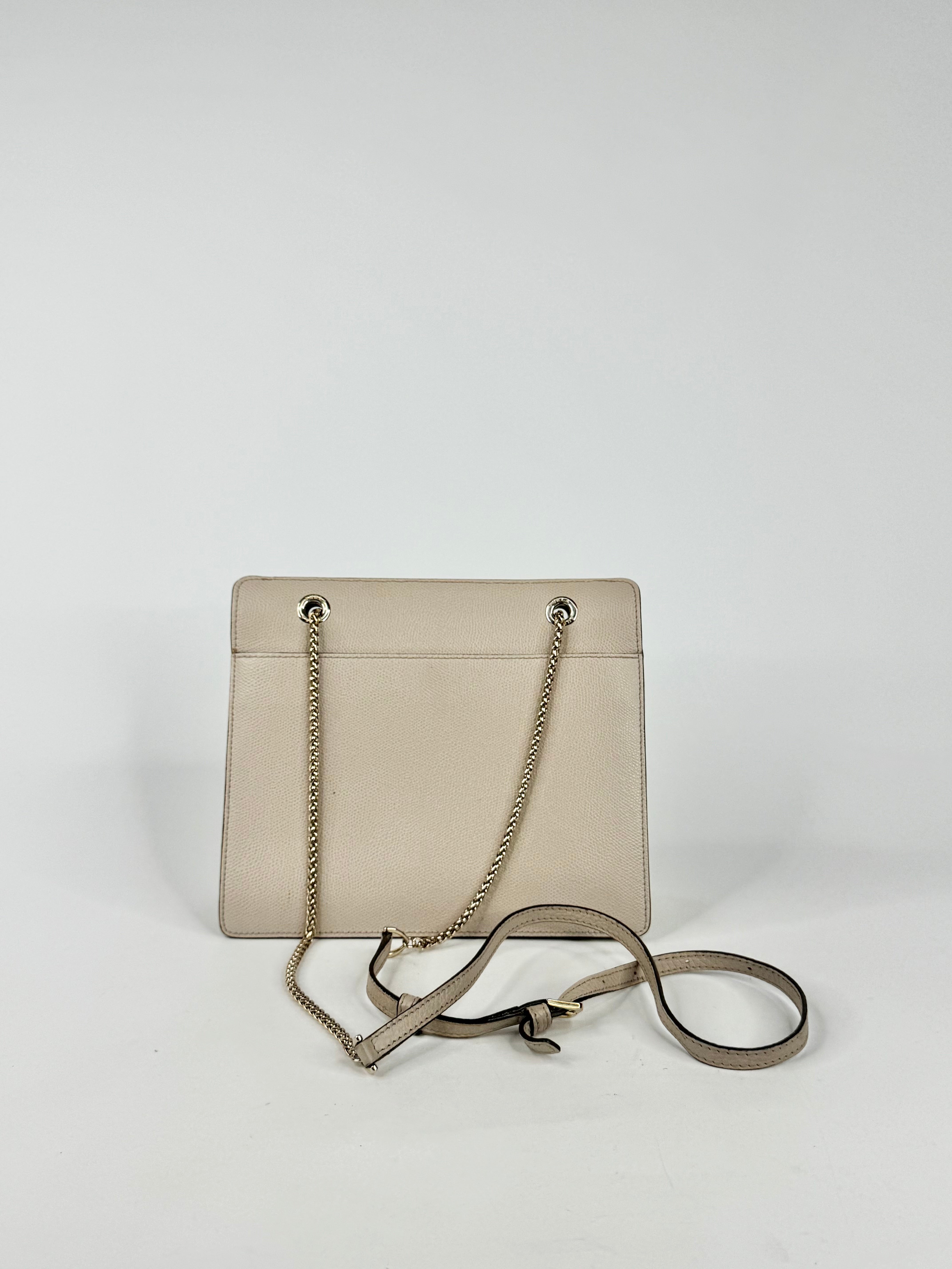 Furla Cement Leather Cross Body Bag